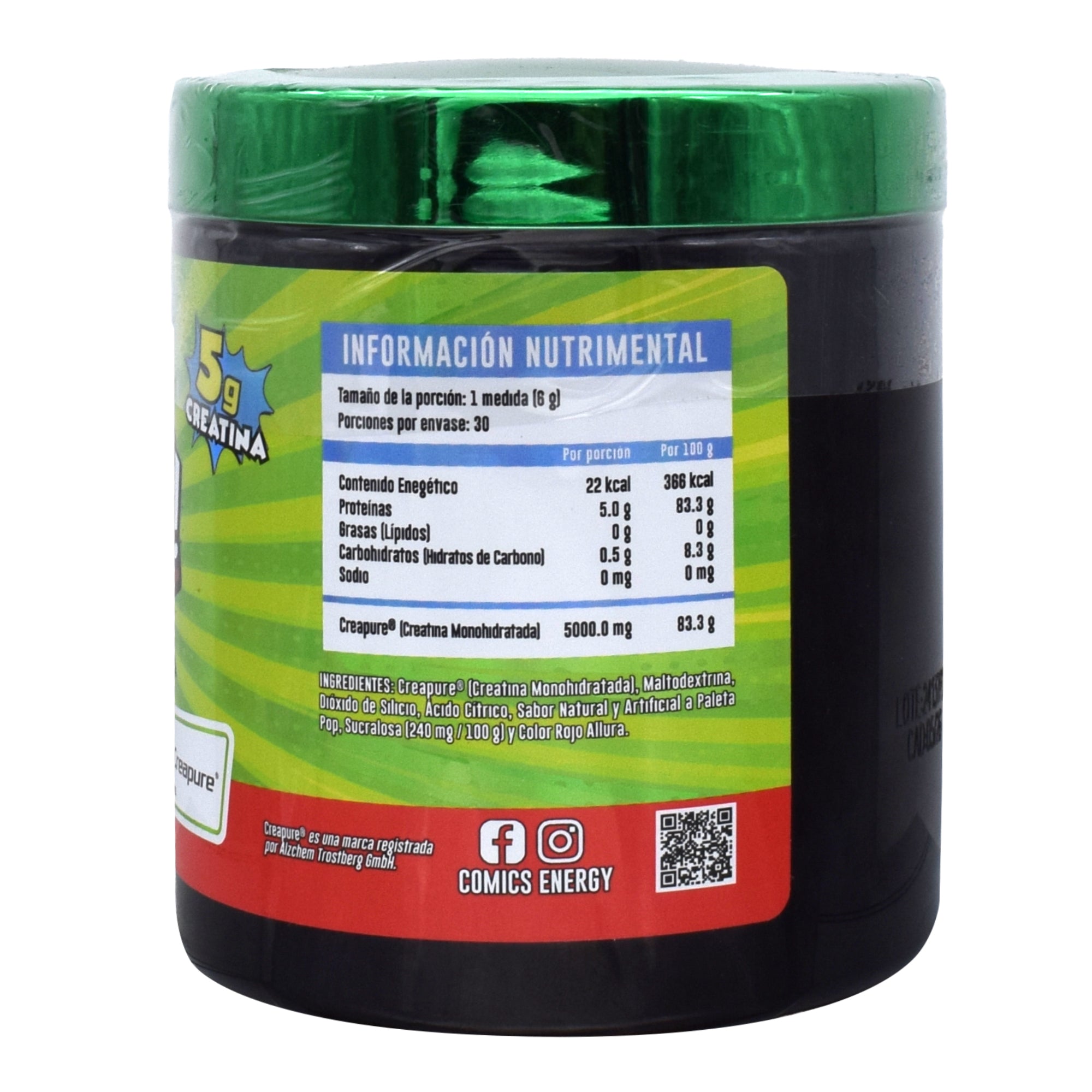 Creatina Crepure Paleta Pop 180 G