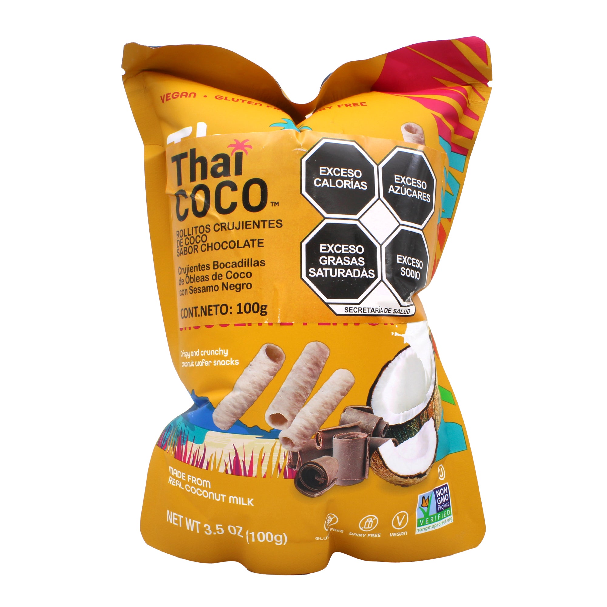 Rollitos Crujientes Coco Chocolate 100 G