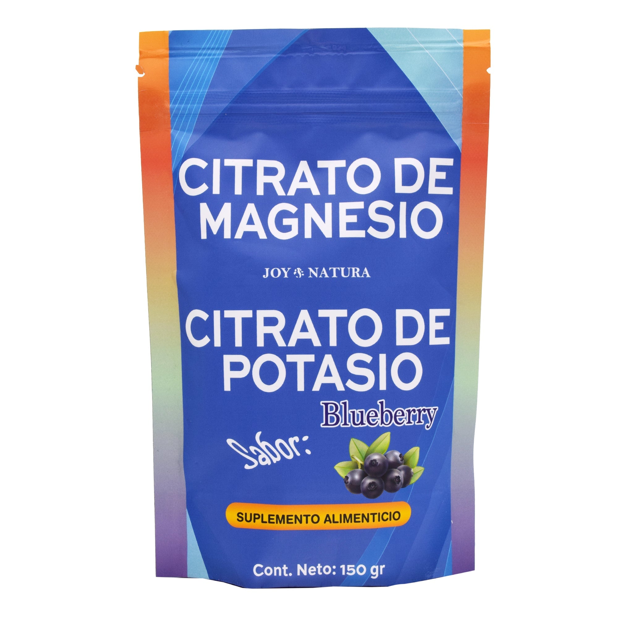 Citrato De Magnesio Potasio Sab Blueberry 150 G Joy Natura Super Naturista 9376