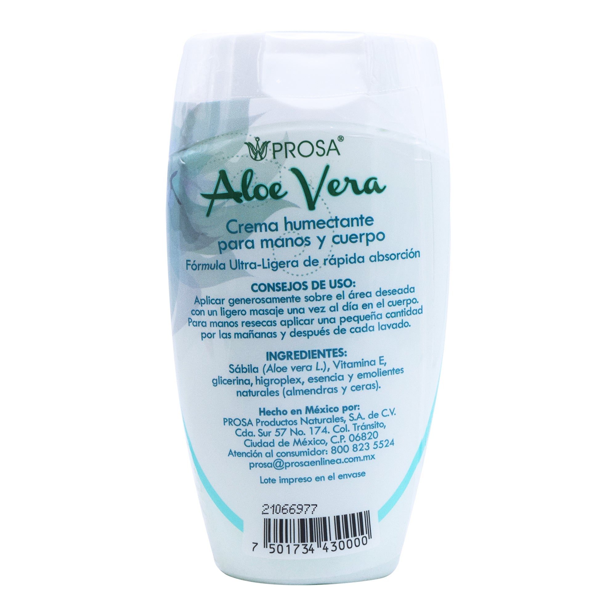 Crema De Sabila Humectante 255 Ml