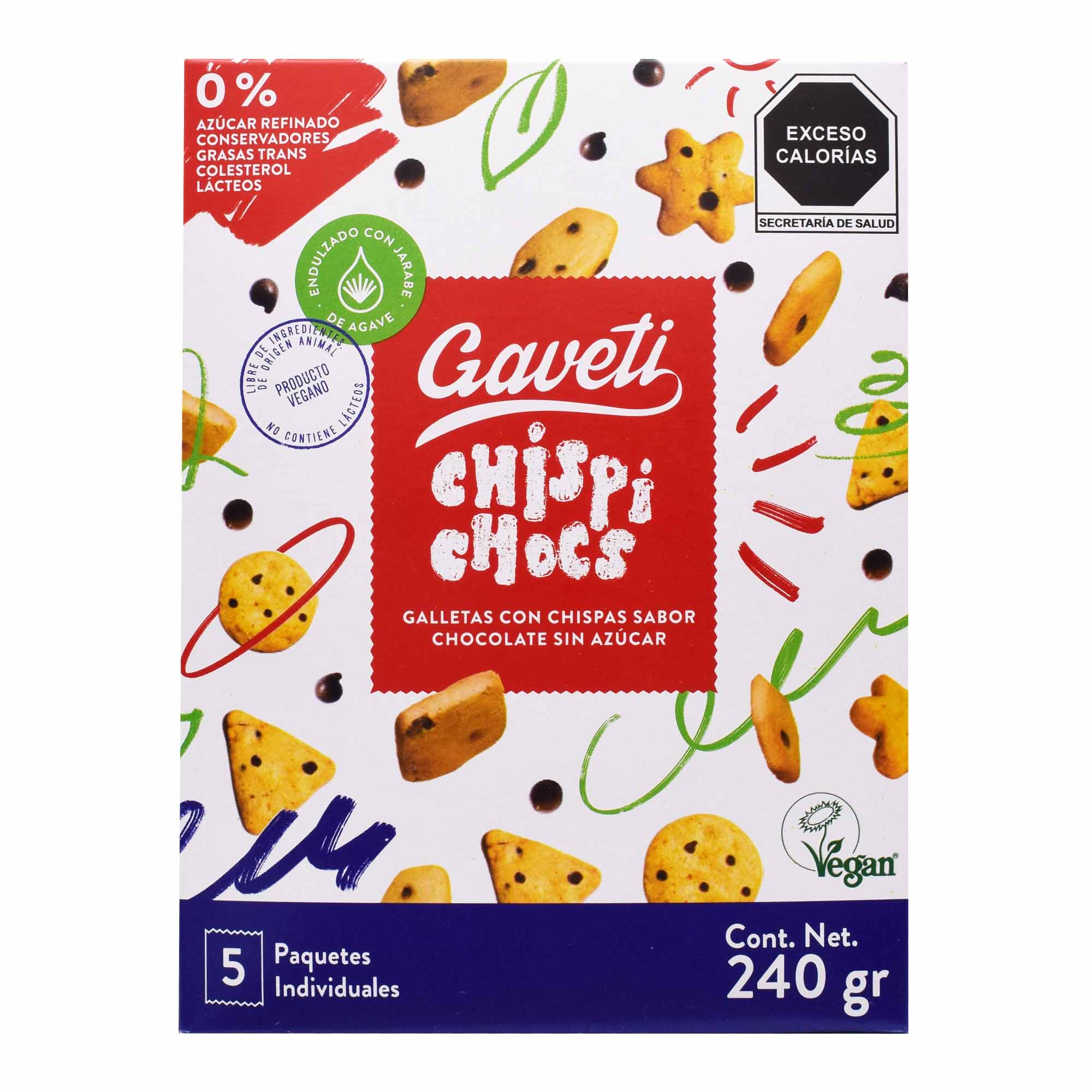 Galleta Con Chispas De Chocolate Sin Azucar 240 G