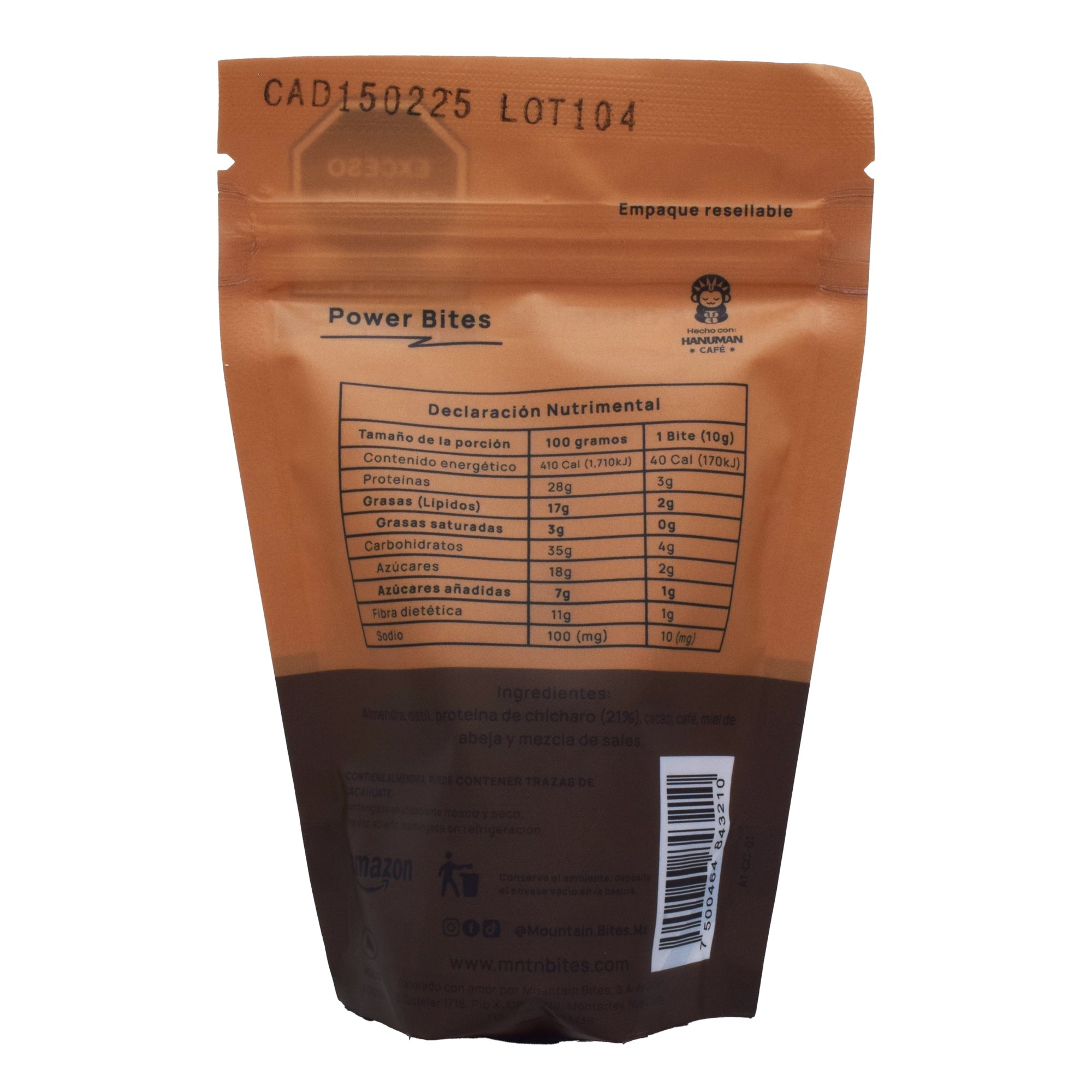 Chunks Con Proteina Coffee Y Chocolate 60 G
