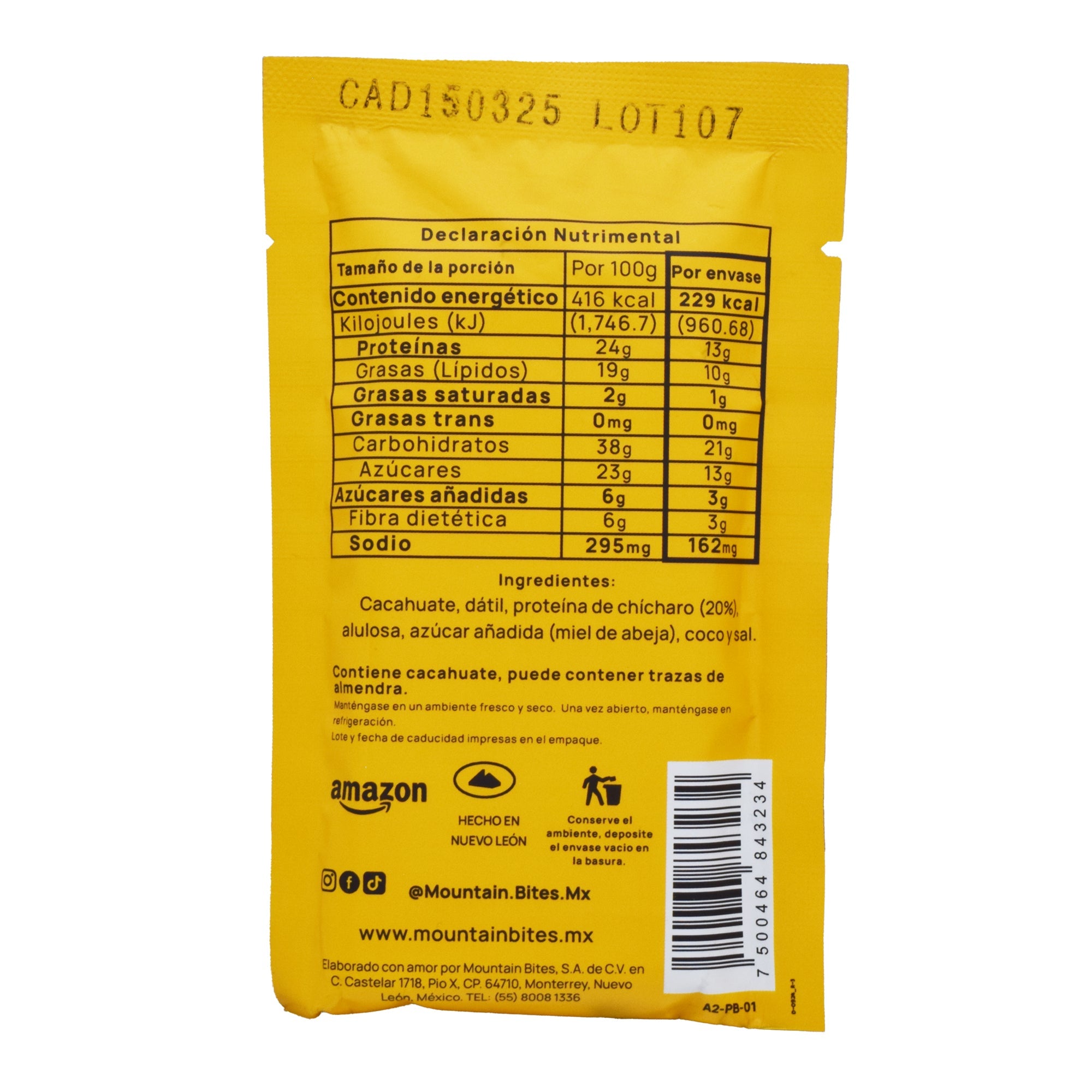Barra Con Proteina Peanut Butter 55 G (PAQUETE 10)