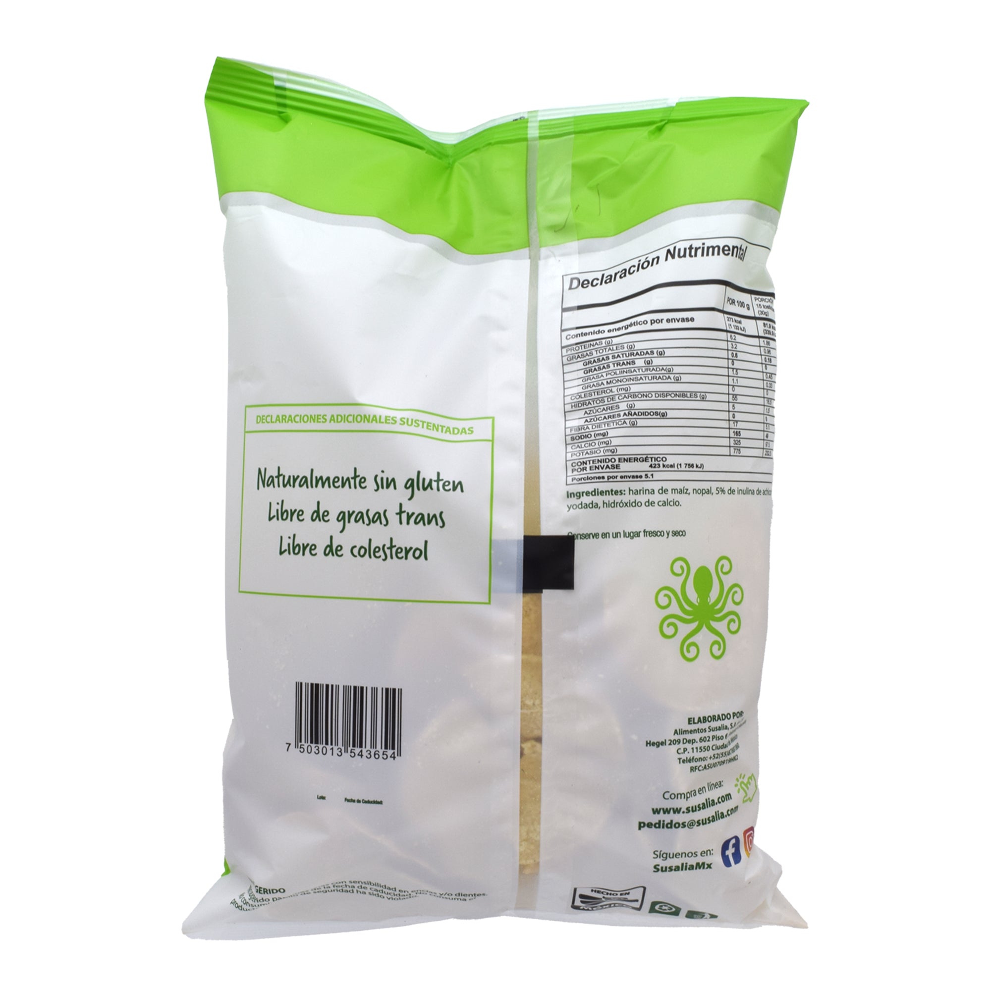 Tostadas Horneadas De Maiz Y Nopal 155 G