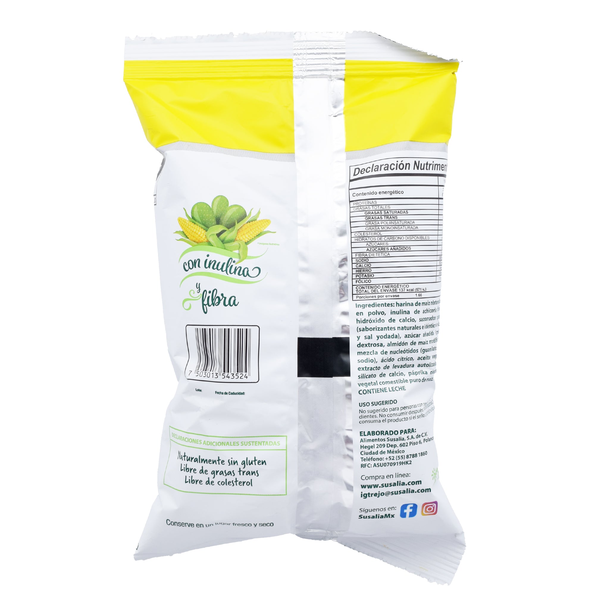 Susalitas Nachos Queso Jalapeno 50 G