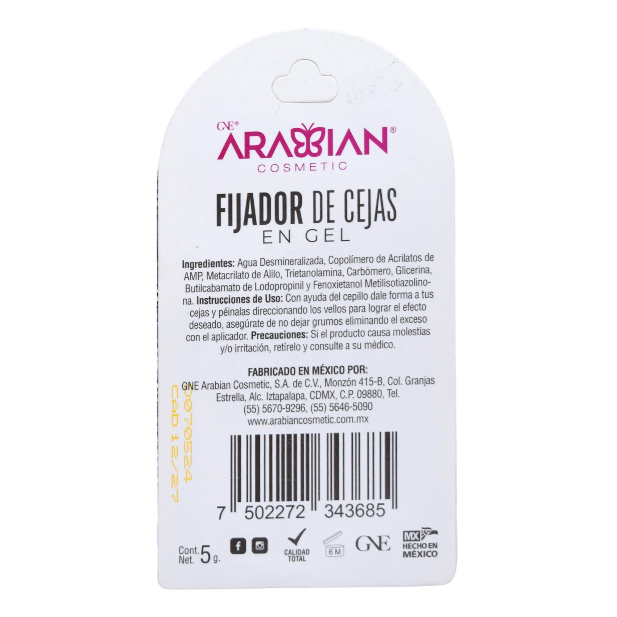 Fijador Para Cejas Gel 5 G