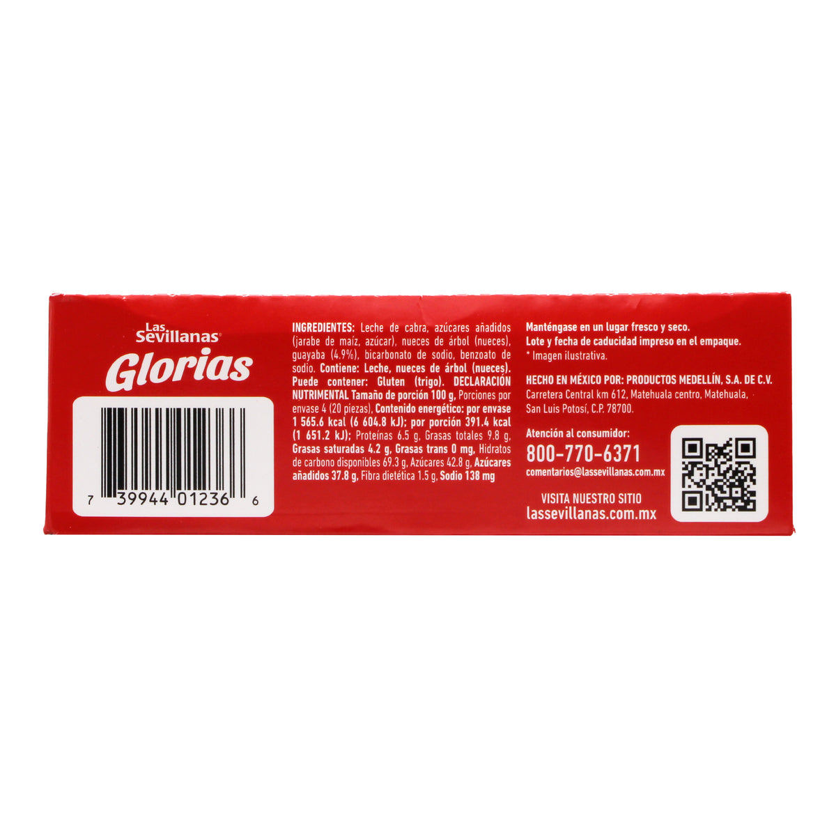 Glorias Guayaba 400 G (PAQUETE 20)