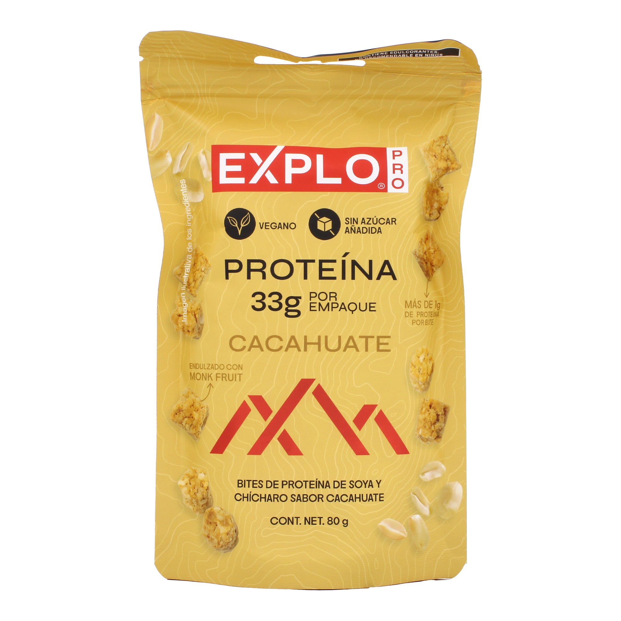 Bites Proteina De Soya Y Chicharo Cacahuate 80 G