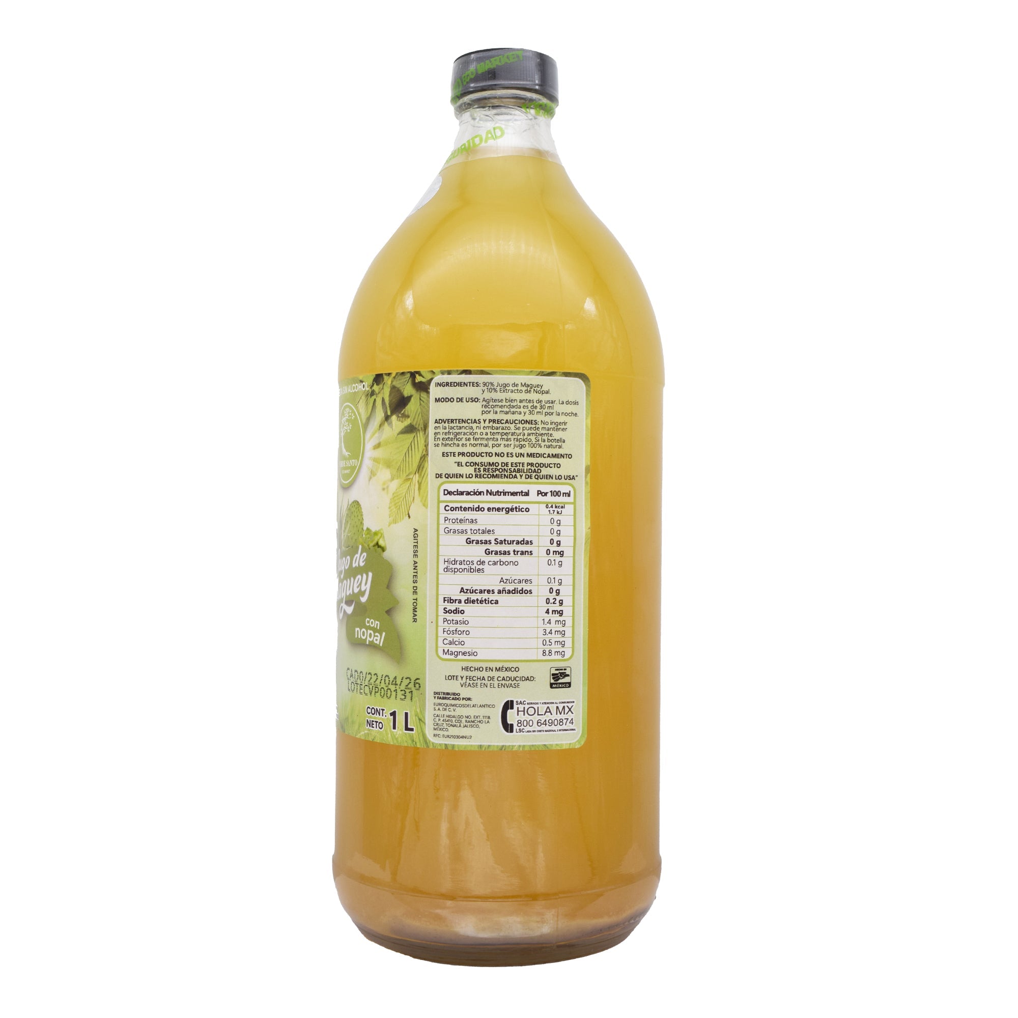 Jugo De Maguey Con Nopal 1 L