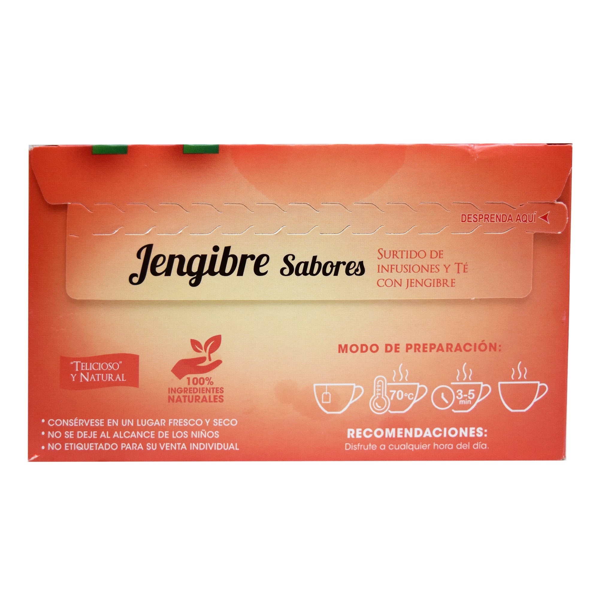 Te De Jengibre Sabores 25 Sob