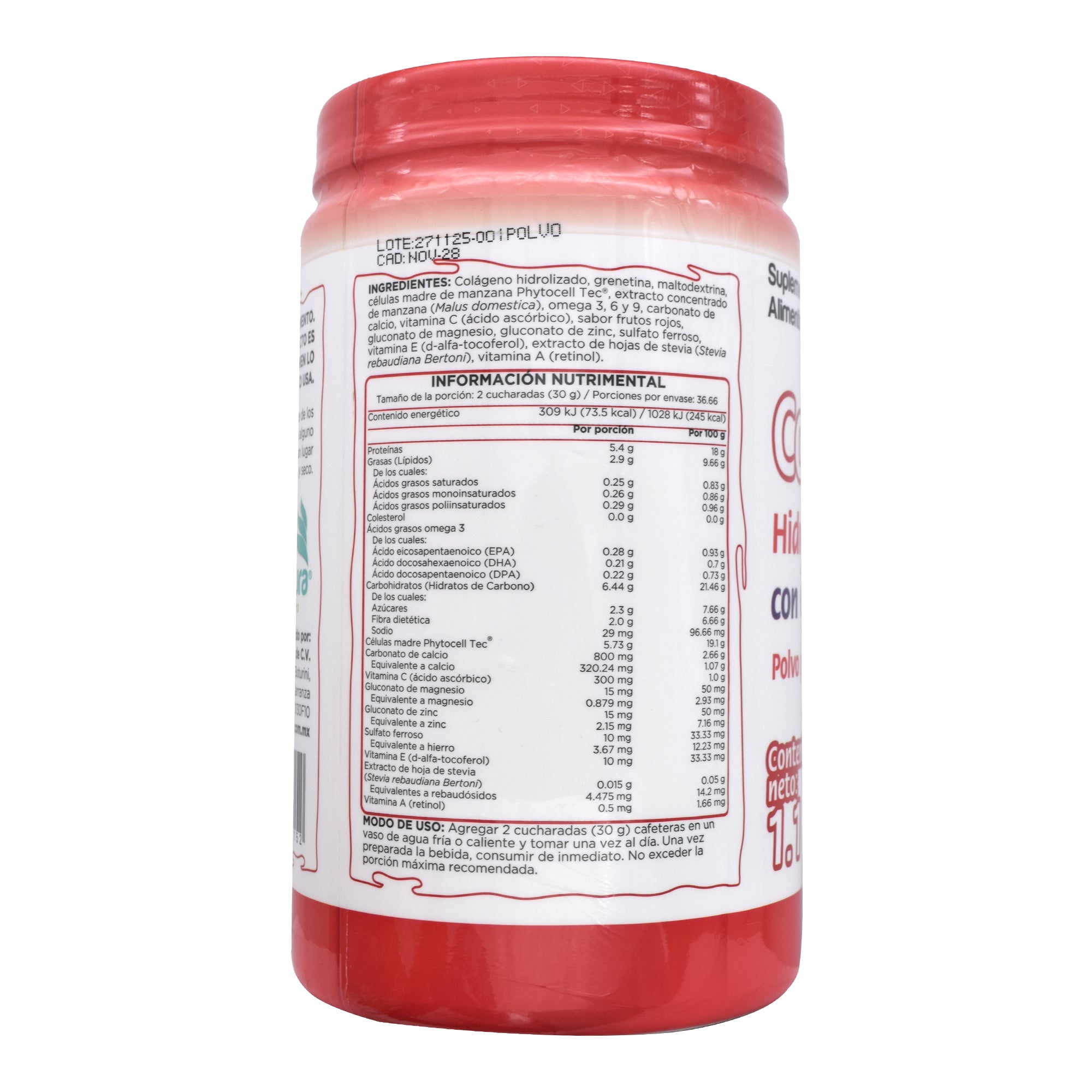 Colageno Hidrolizado Frutos Rojos 1.1 Kg