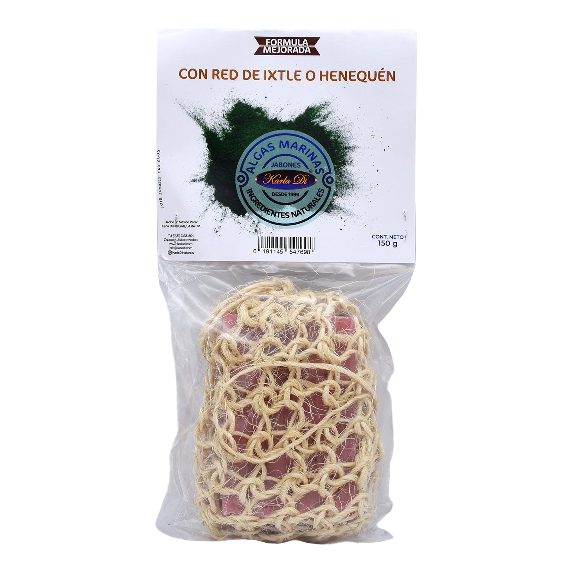Jabon Algas Marinas Con Malla 150 G