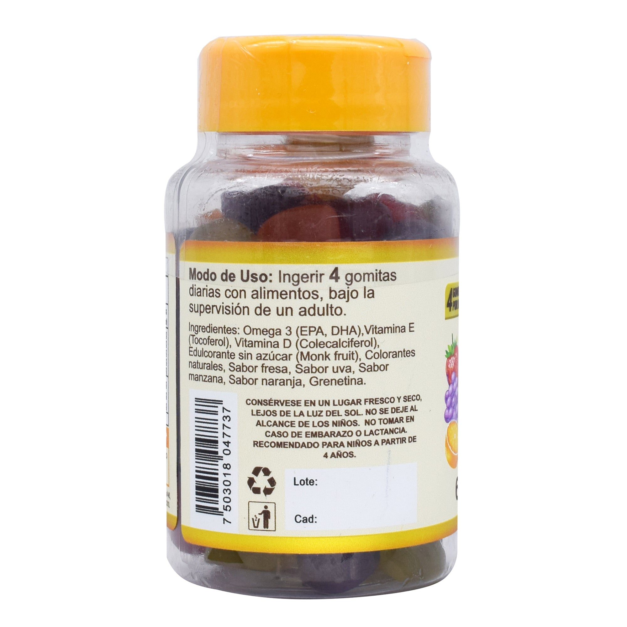 Omega 3 Y Vitaminas Kids 60 Gomitas