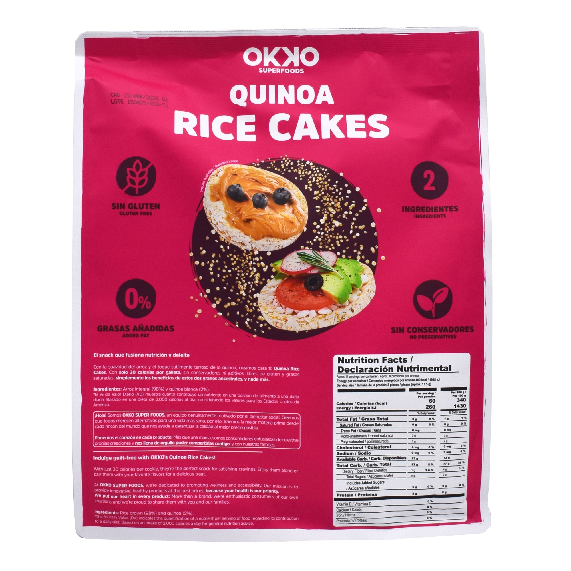 Galleta De Arroz Con Quinoa 140 G