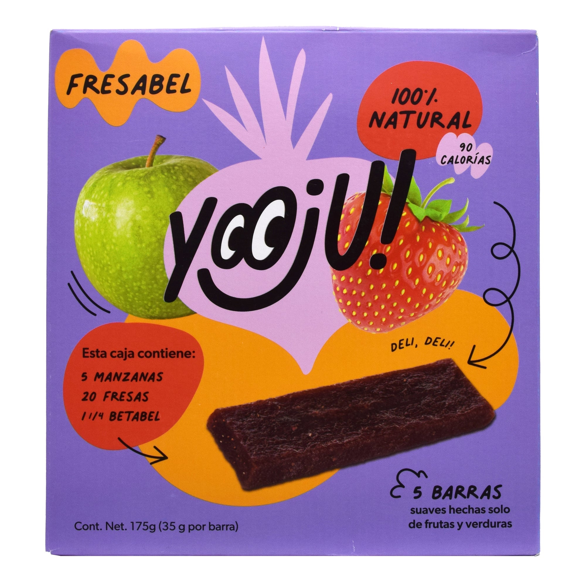 Barra Manzana Fresa Betabel 35 G (PAQUETE 5)