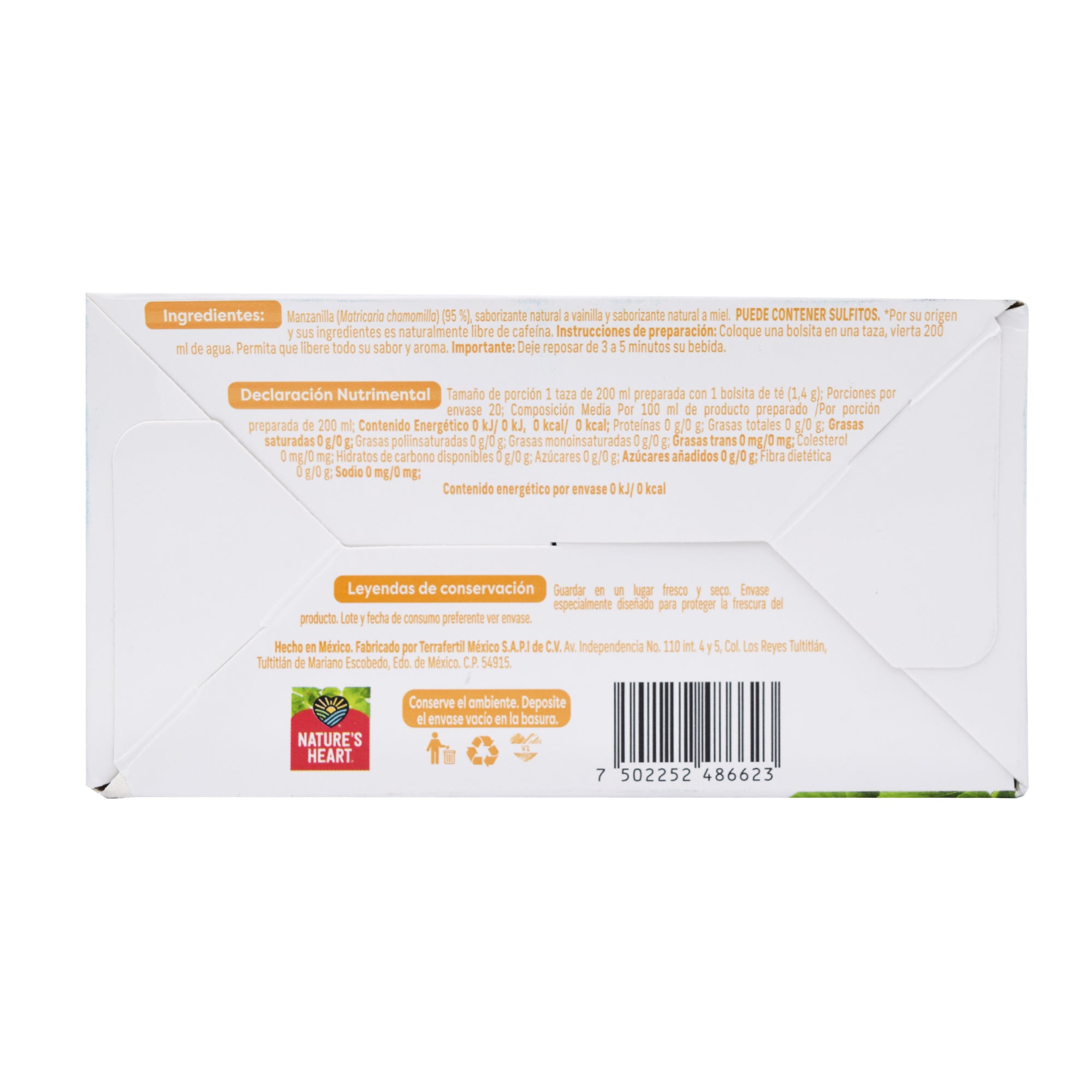 Te De Manzanilla Vainilla Miel 20 Sob