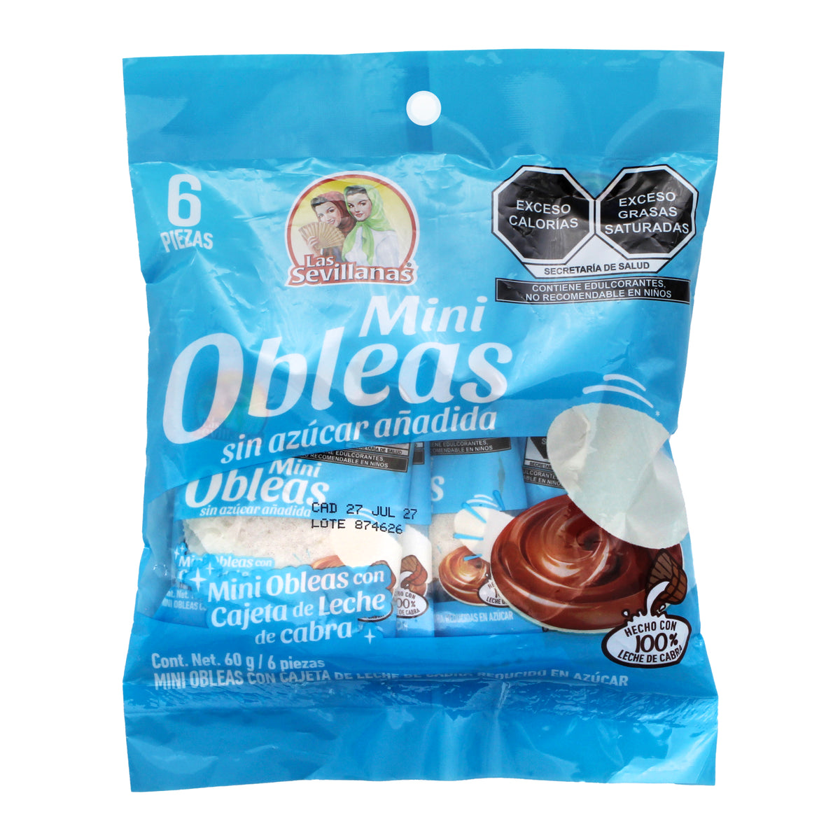 Mini Obleas Sugar Free 60 G