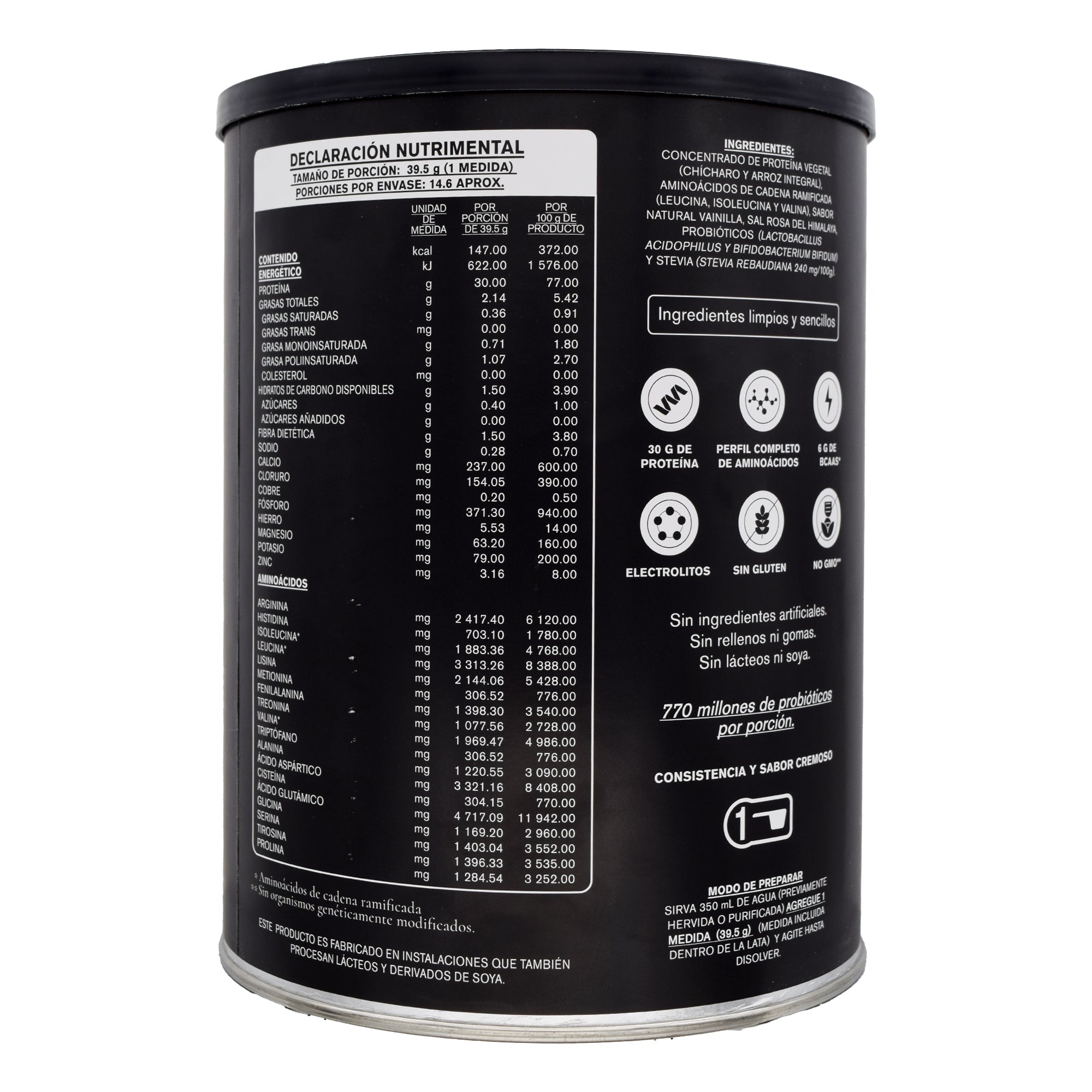 Proteina Vegetal High Performance Vainilla 578 G