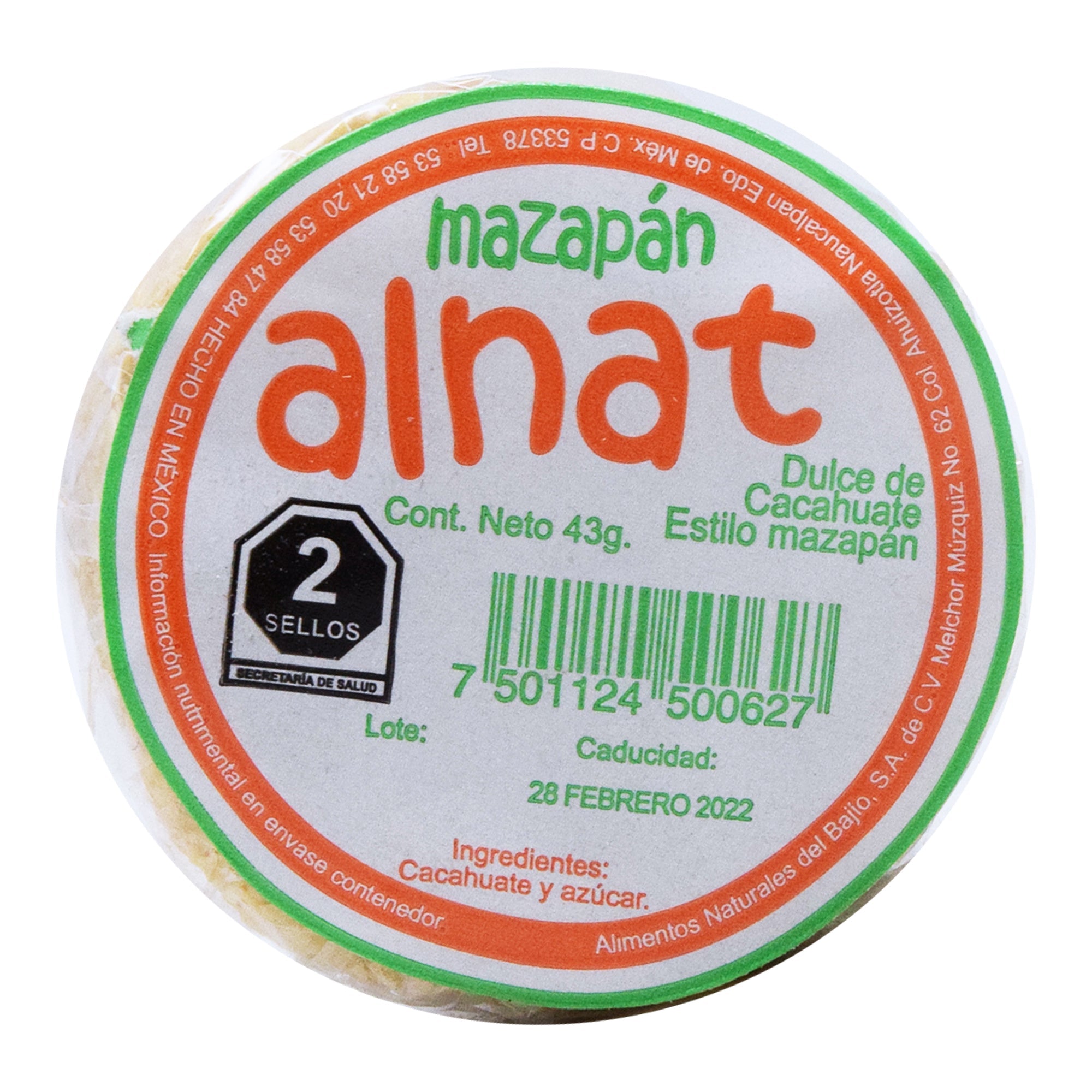 Mazapan 43 G (Paquete 25)