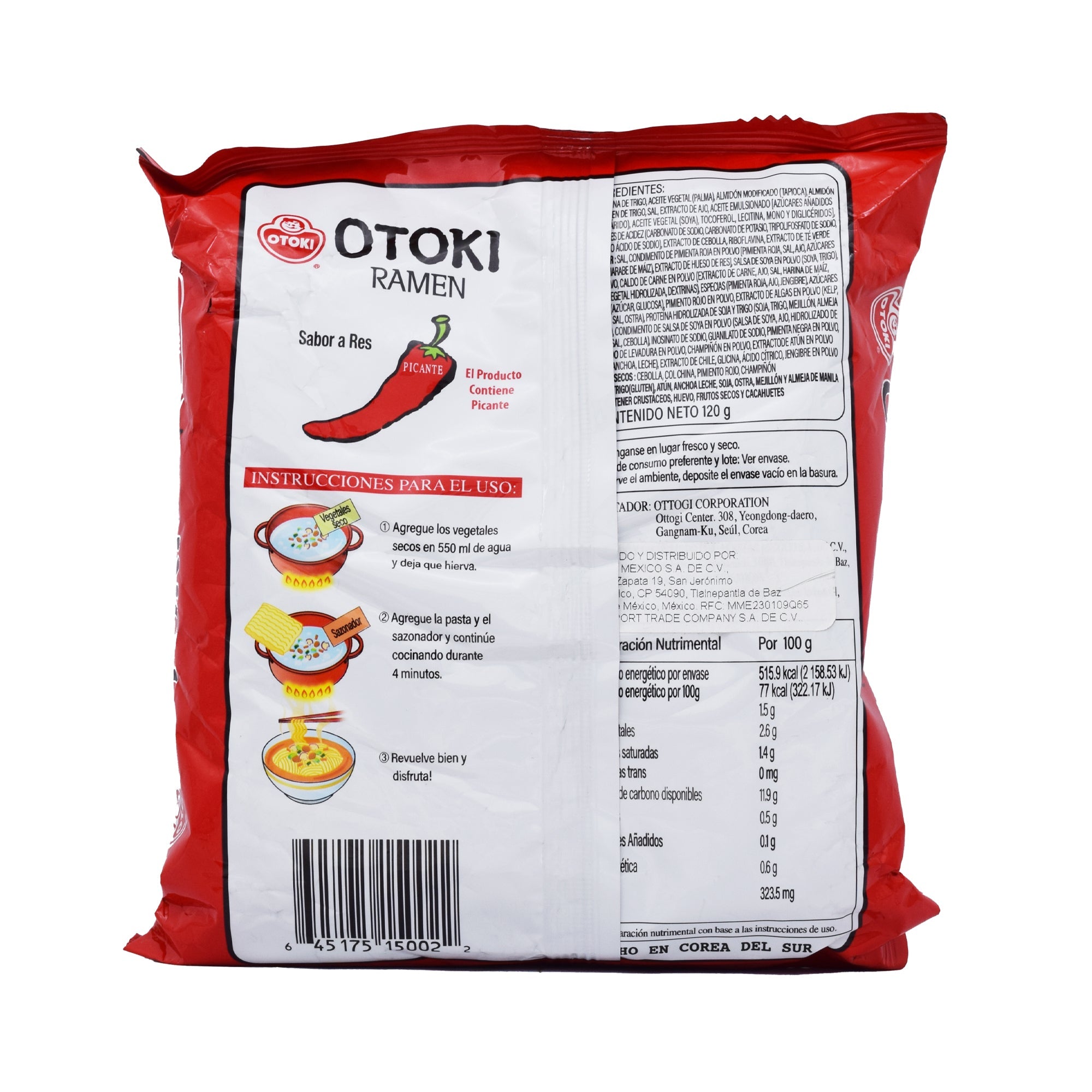 Sopa Precocida Ramen Res 120 G