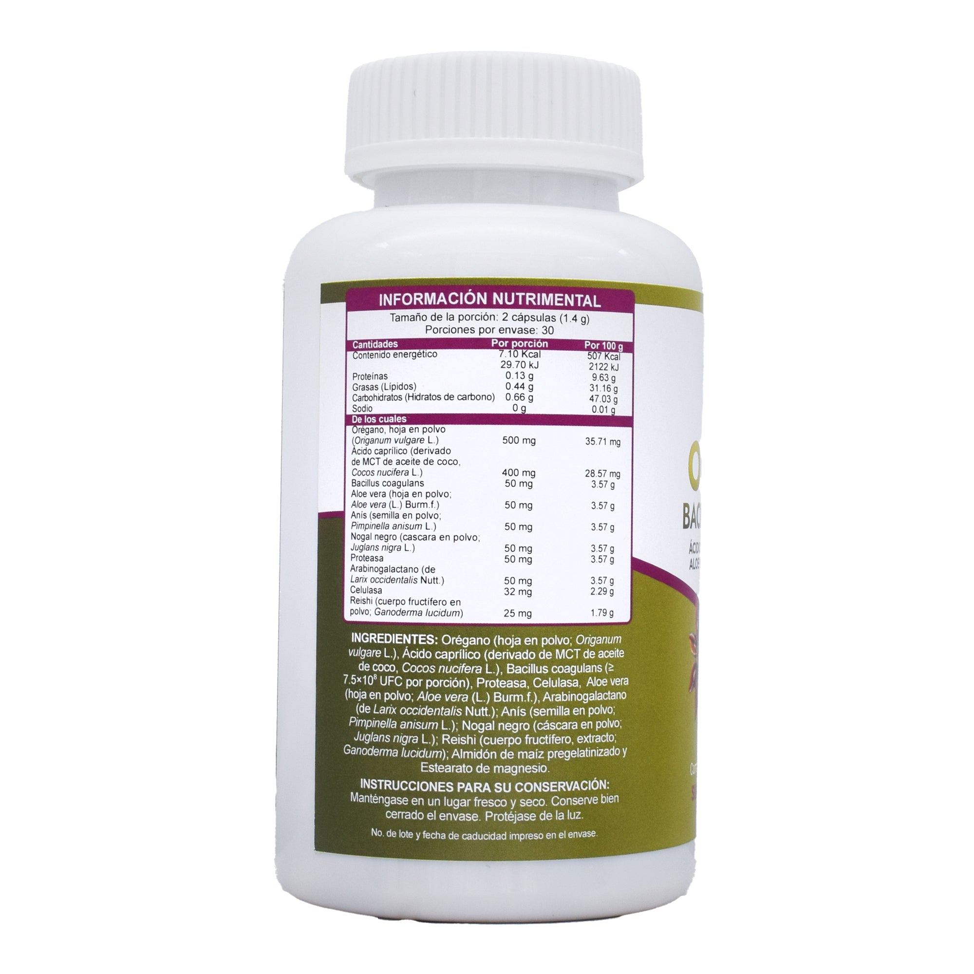 Oregano Bacillus Coagulans 60 Cap