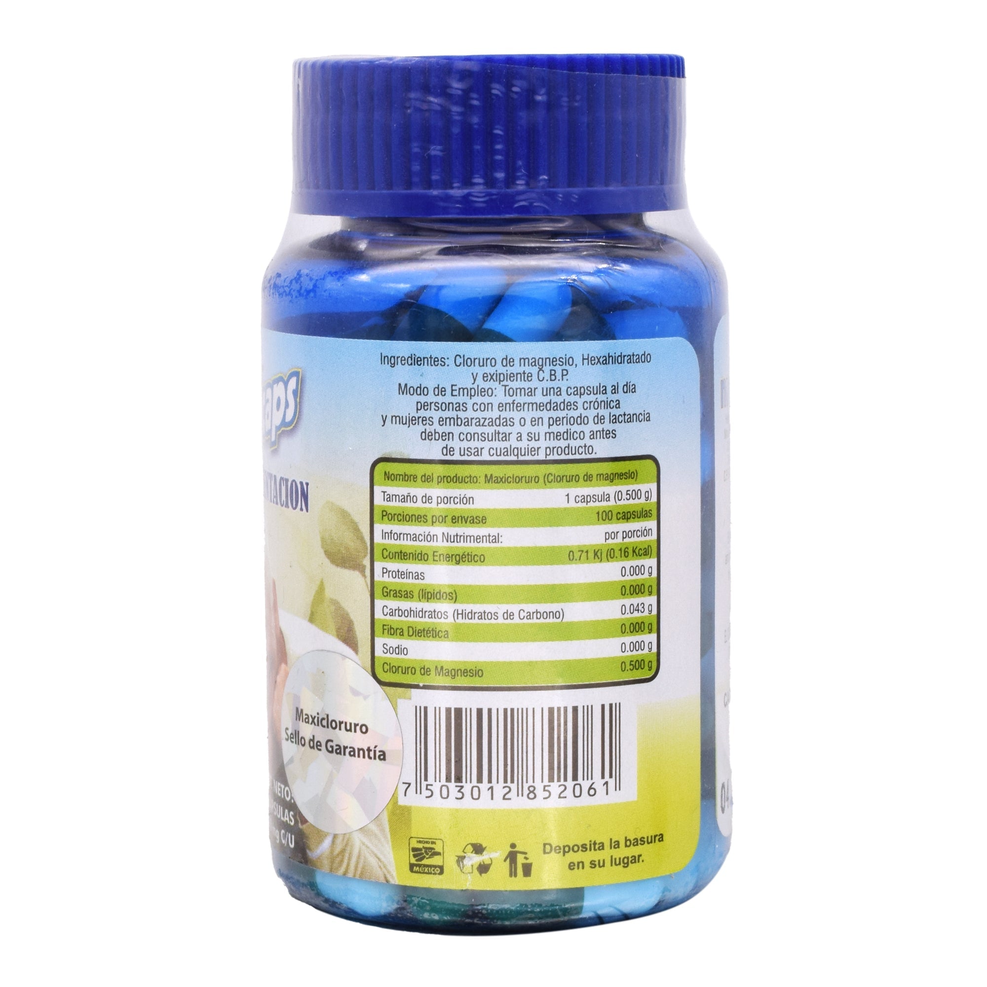 Cloruro De Magnesio 100 Cap