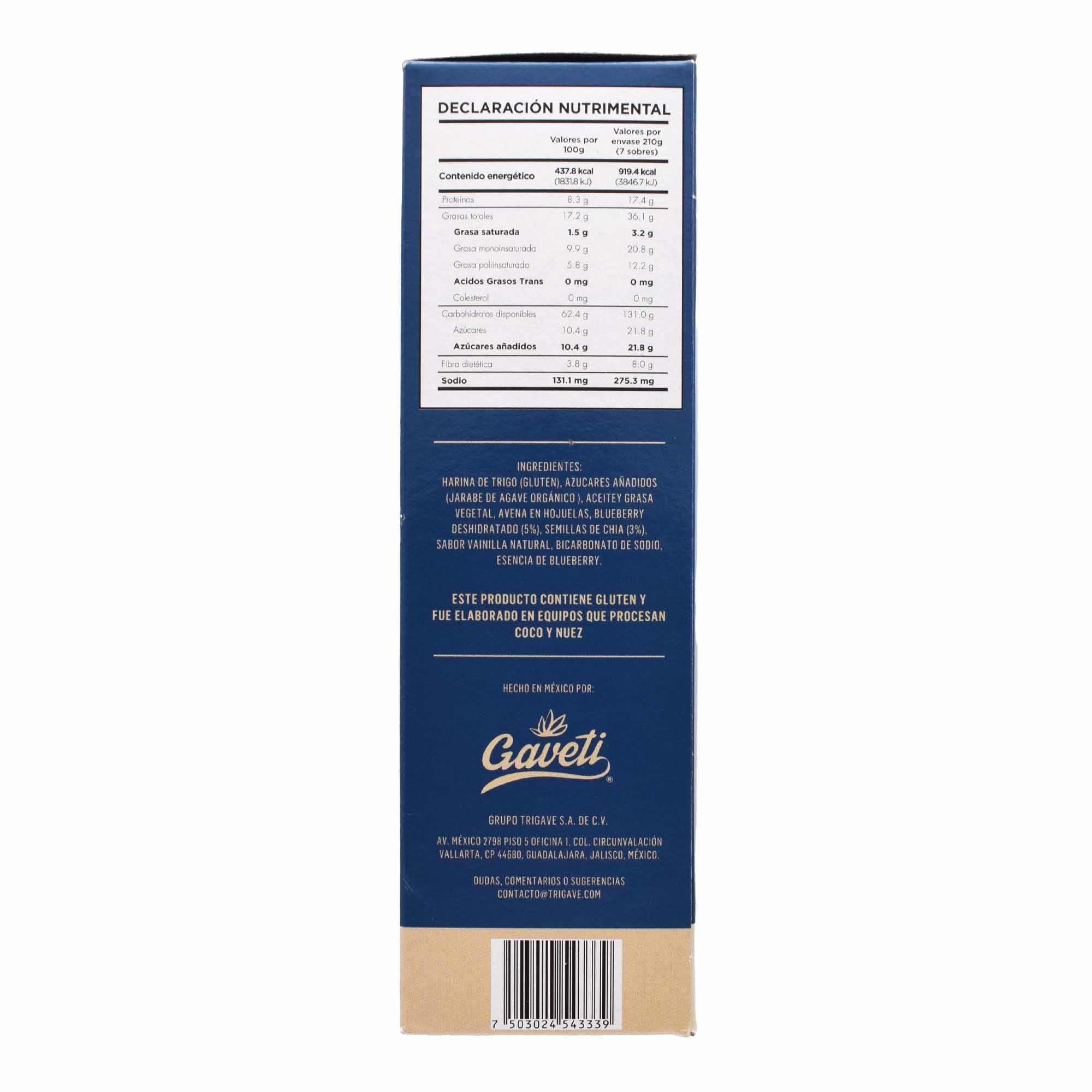 Galleta De Blueberry Chia 210 G