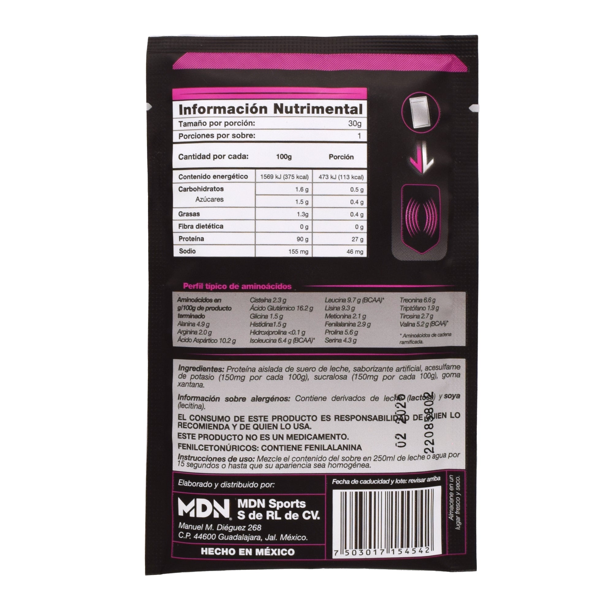 Whey Ner Isolate Varios Sabores 30 G (Paquete 40)