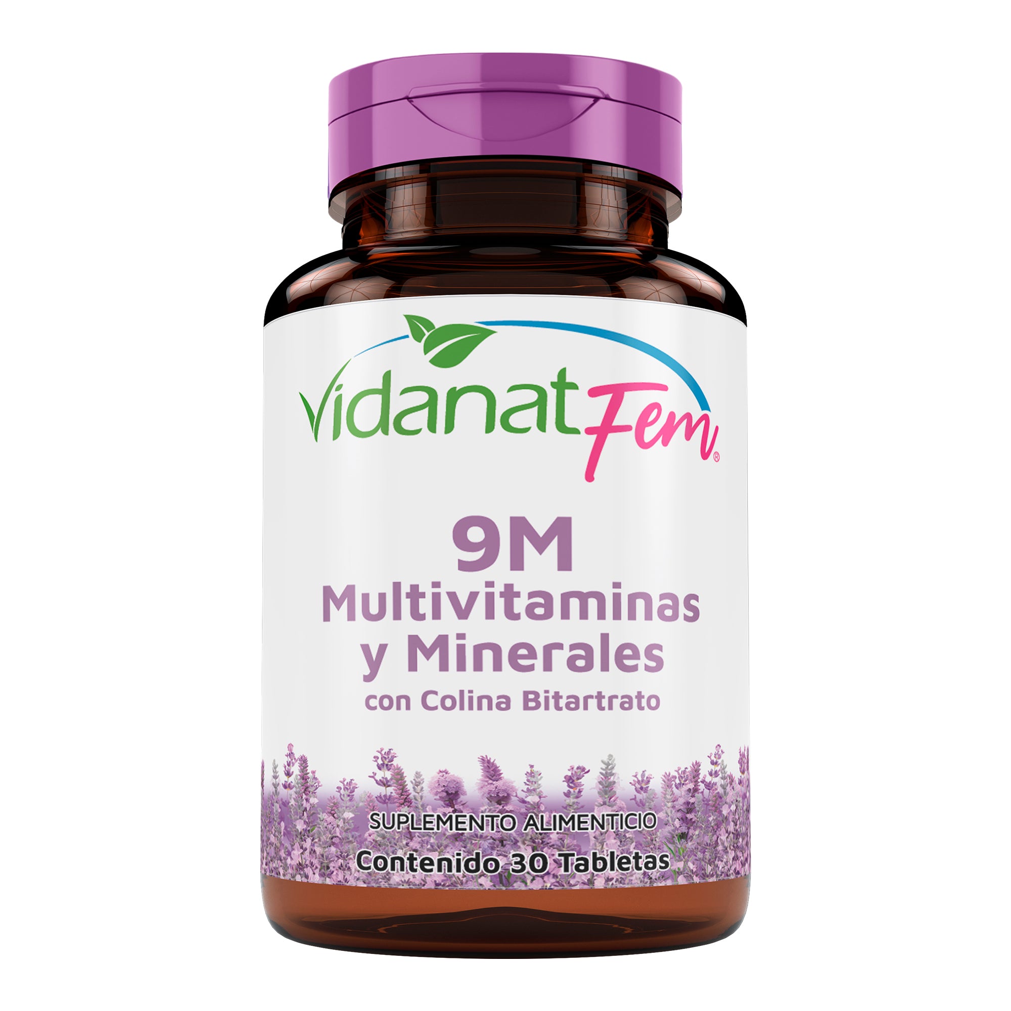 9M Multivitaminas Minerales Colina Bitartrato 30 Tab