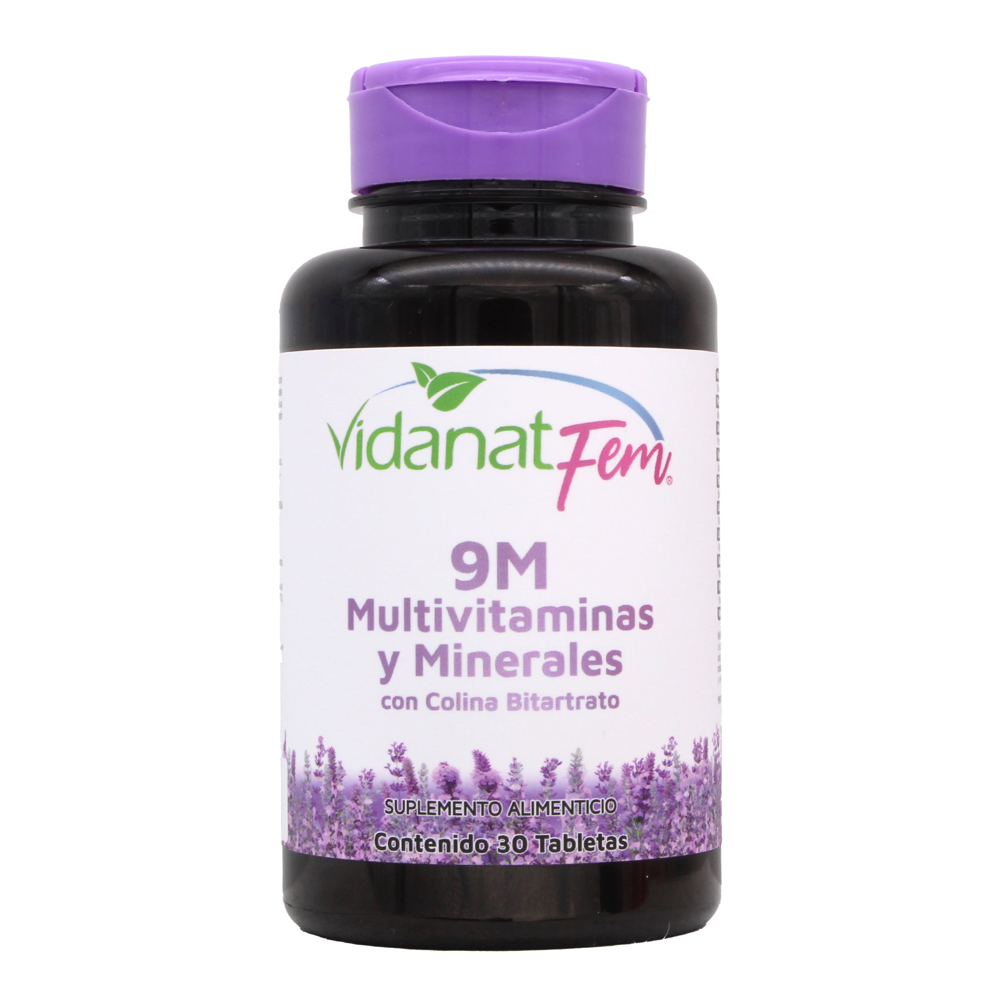 9M Multivitaminas Minerales Colina Bitartrato 30 Tab