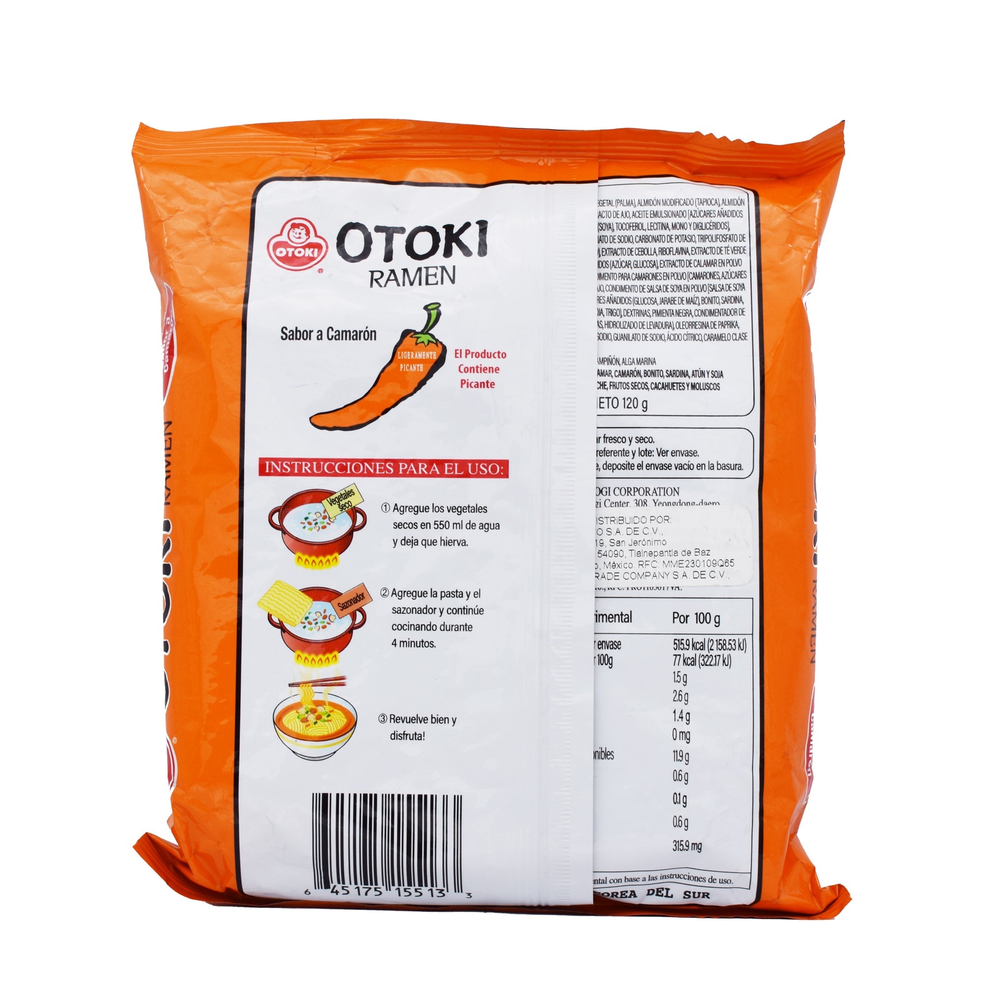 Sopa Precocida Ramen Camaron 120 G