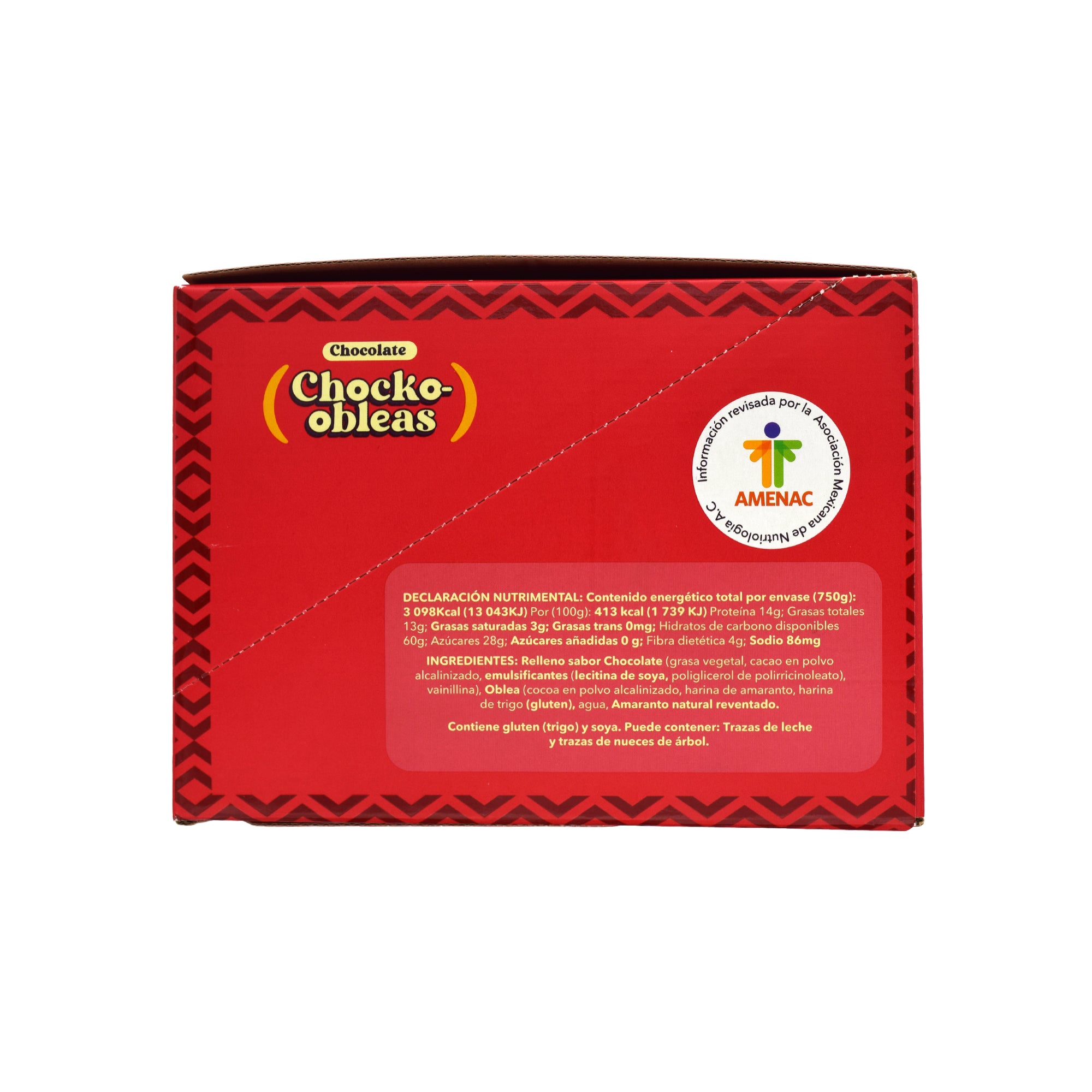 Obleas De Chocolate Rellenas De Chocolate 75 G (Paquete 10)