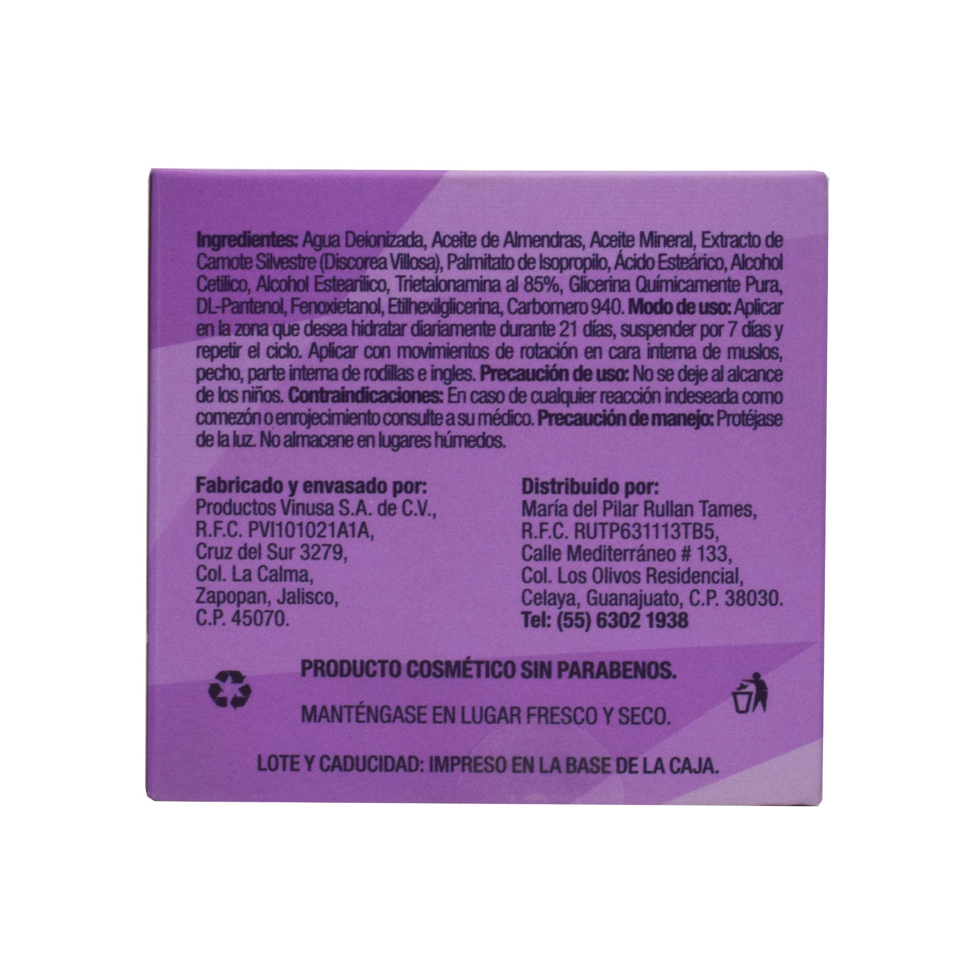 Crema De Camote Silvestre Sin Parabenos 120 G