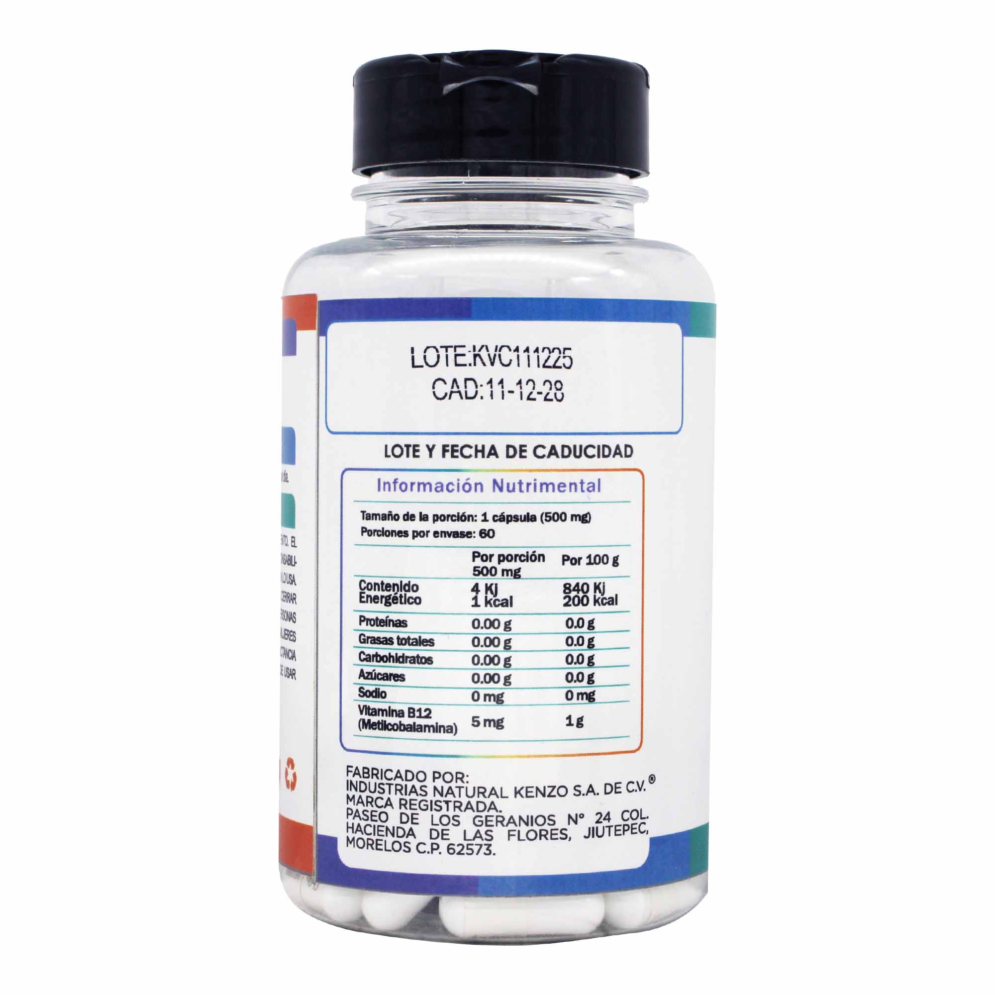 Vitamina B 12 Metilcobalamina 60 Cap