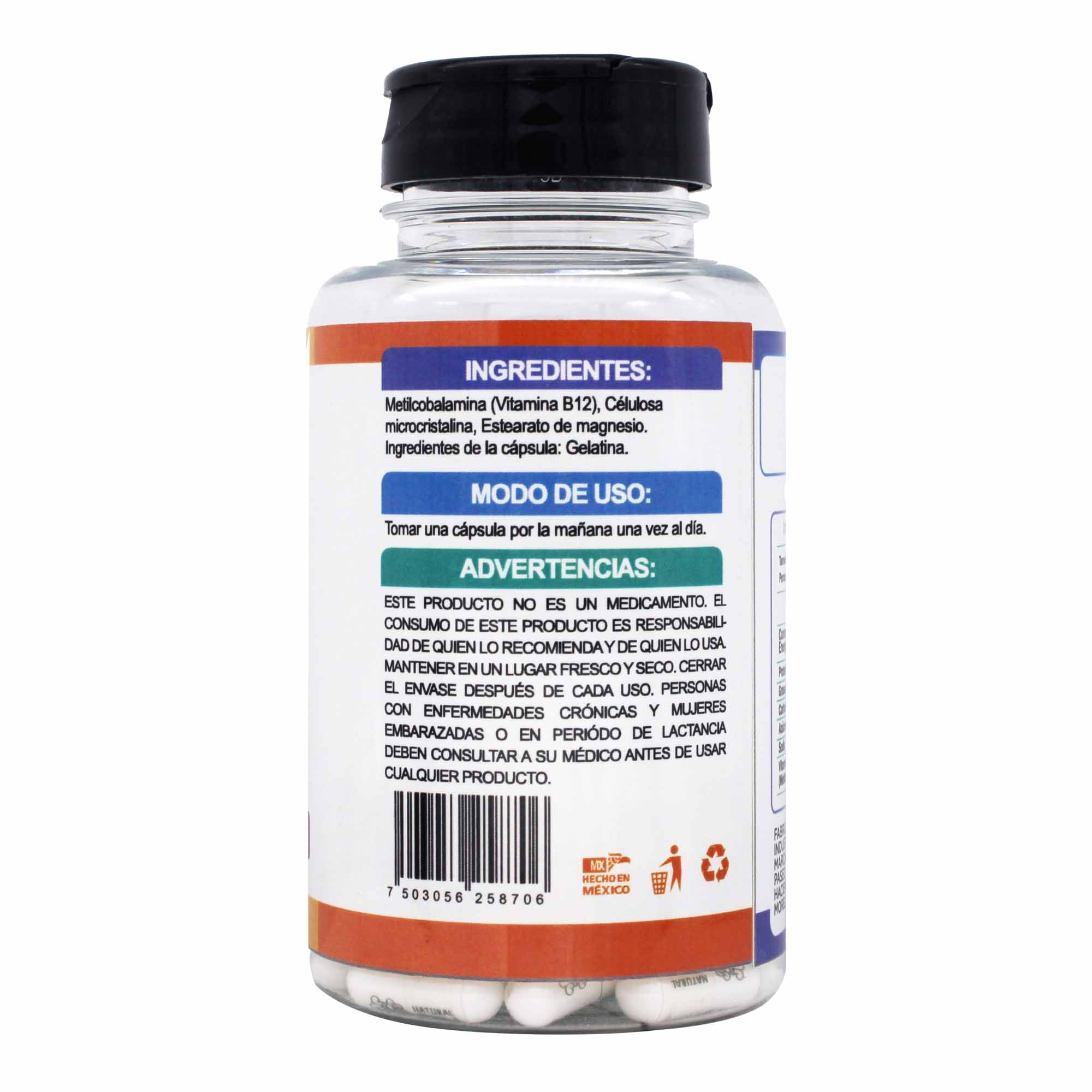 Vitamina B 12 Metilcobalamina 60 Cap