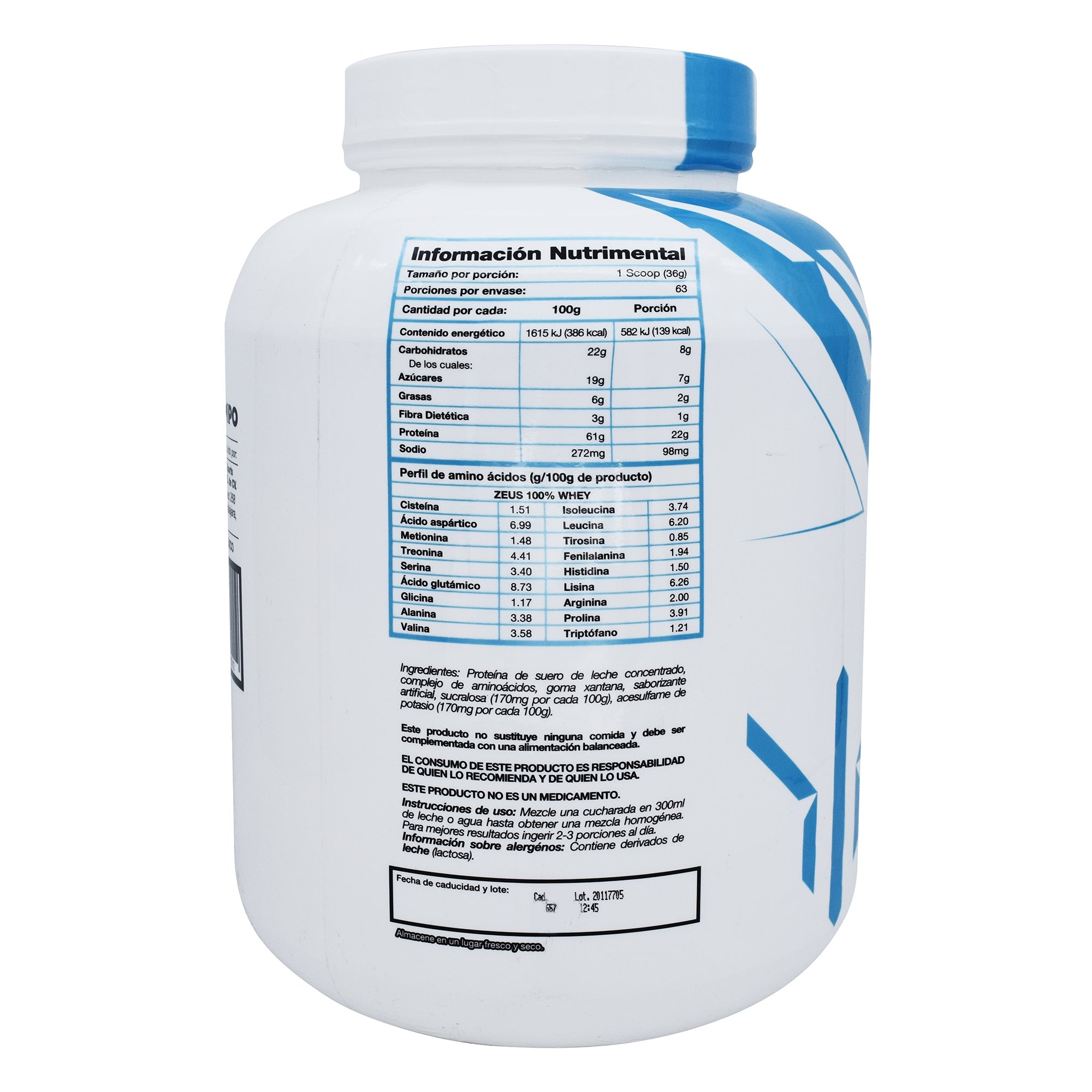 100 Whey Protein  Vainilla 2.2 Kg
