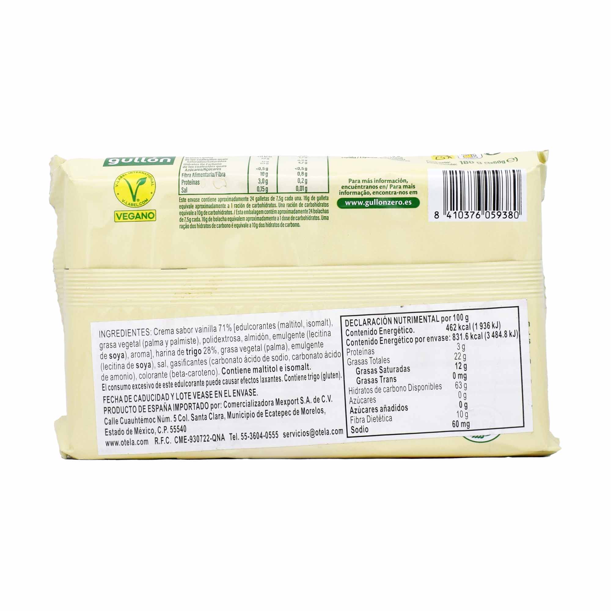 Galleta Barquillo Vainilla 180g