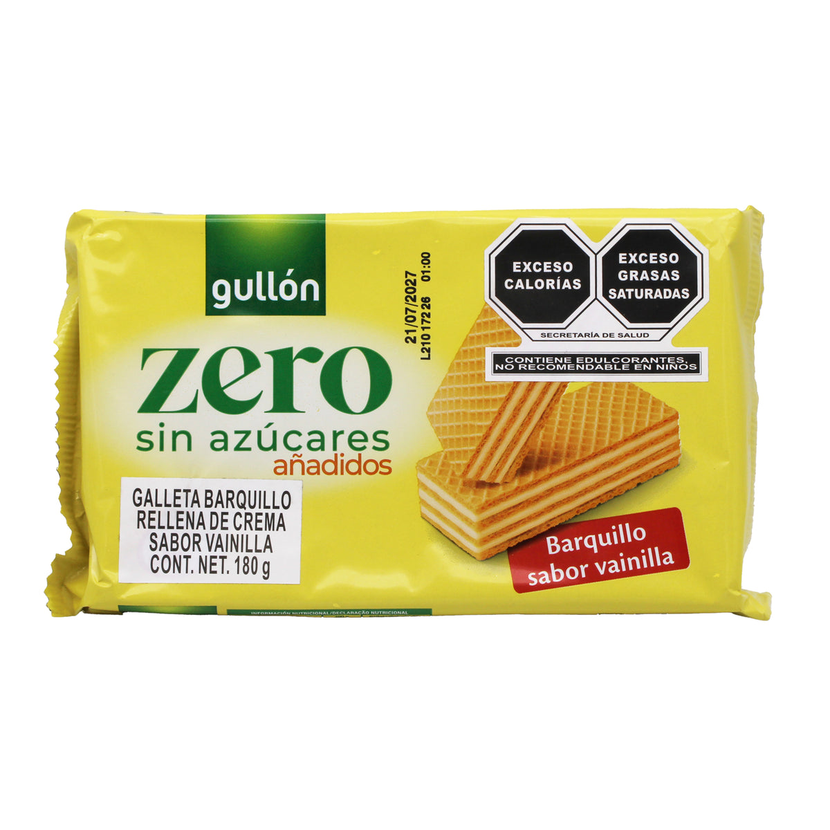 Galleta Barquillo Vainilla 180g
