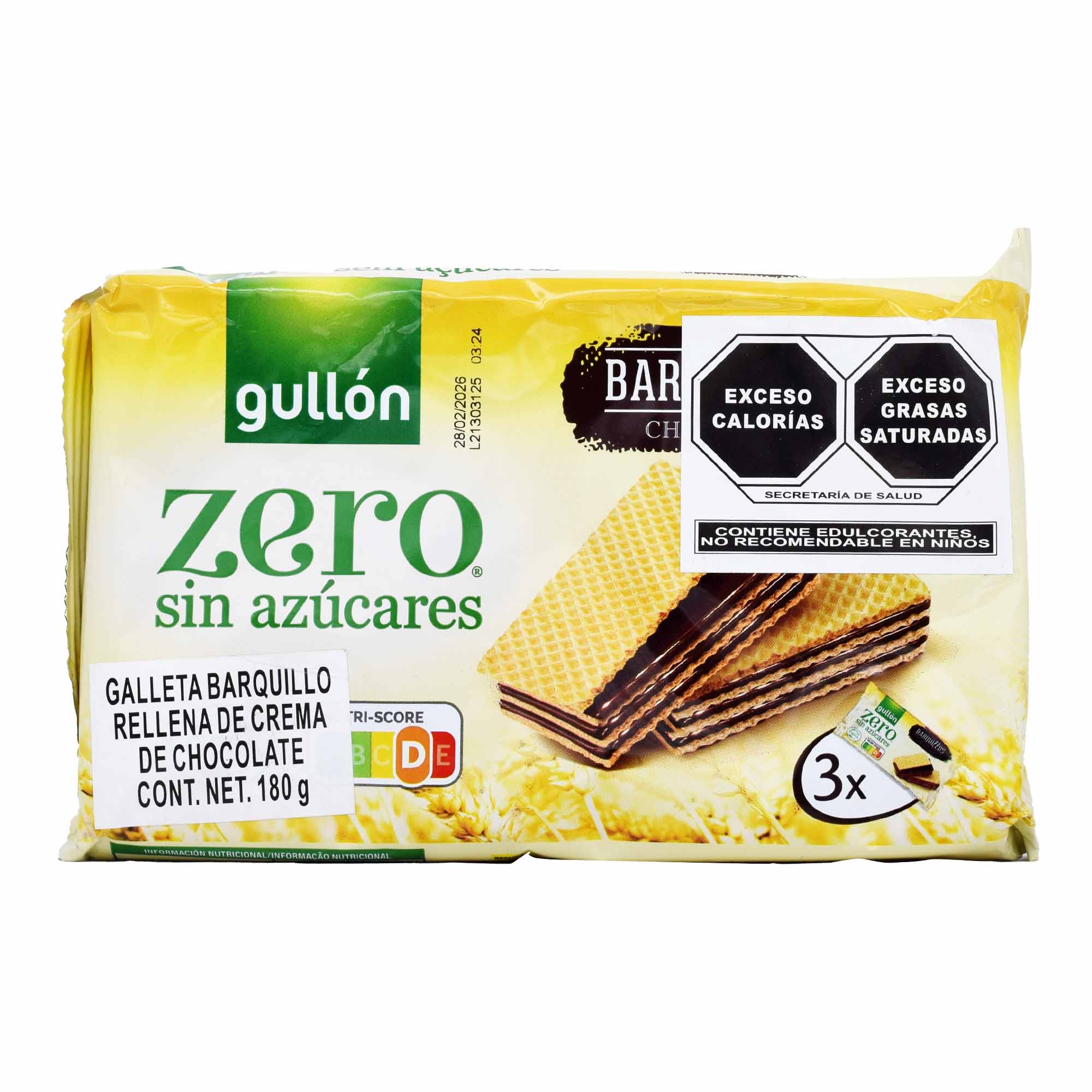 Galleta Barquillo Chocolate 180g