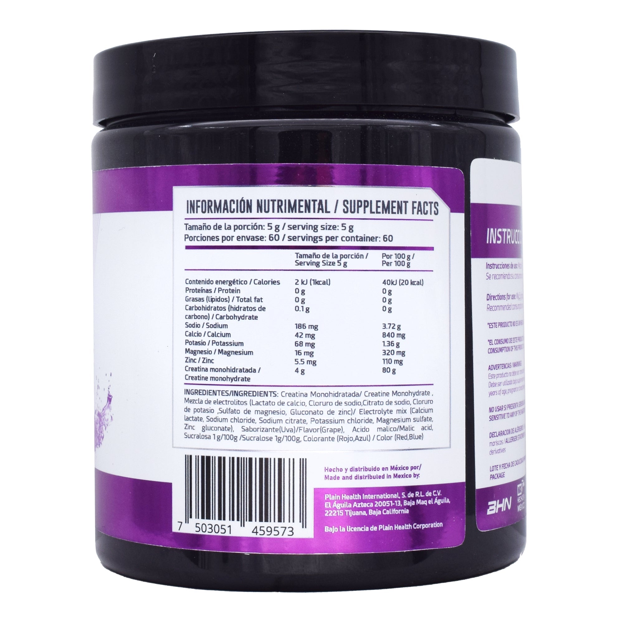 Creatine Electrolyte Sinergy Uva 300 G