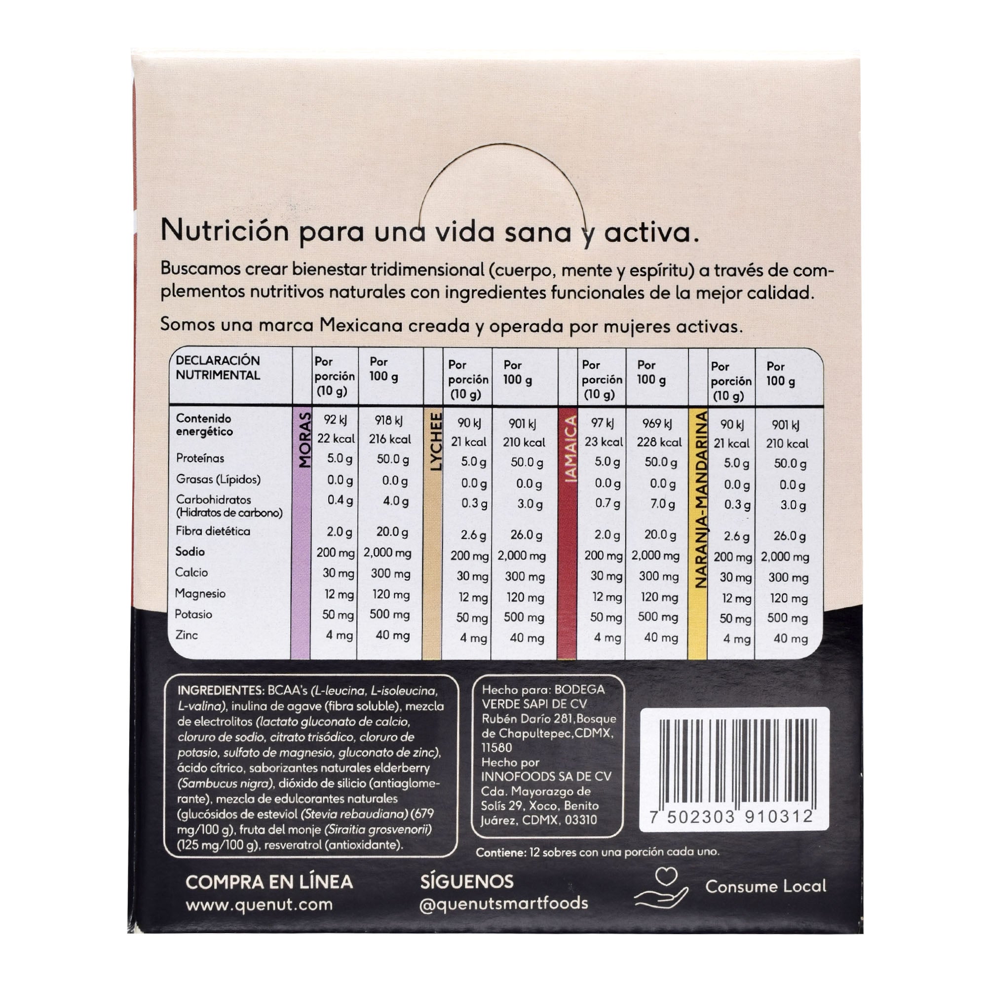 Amino Hydration Moras 10 G (PAQUETE 12)