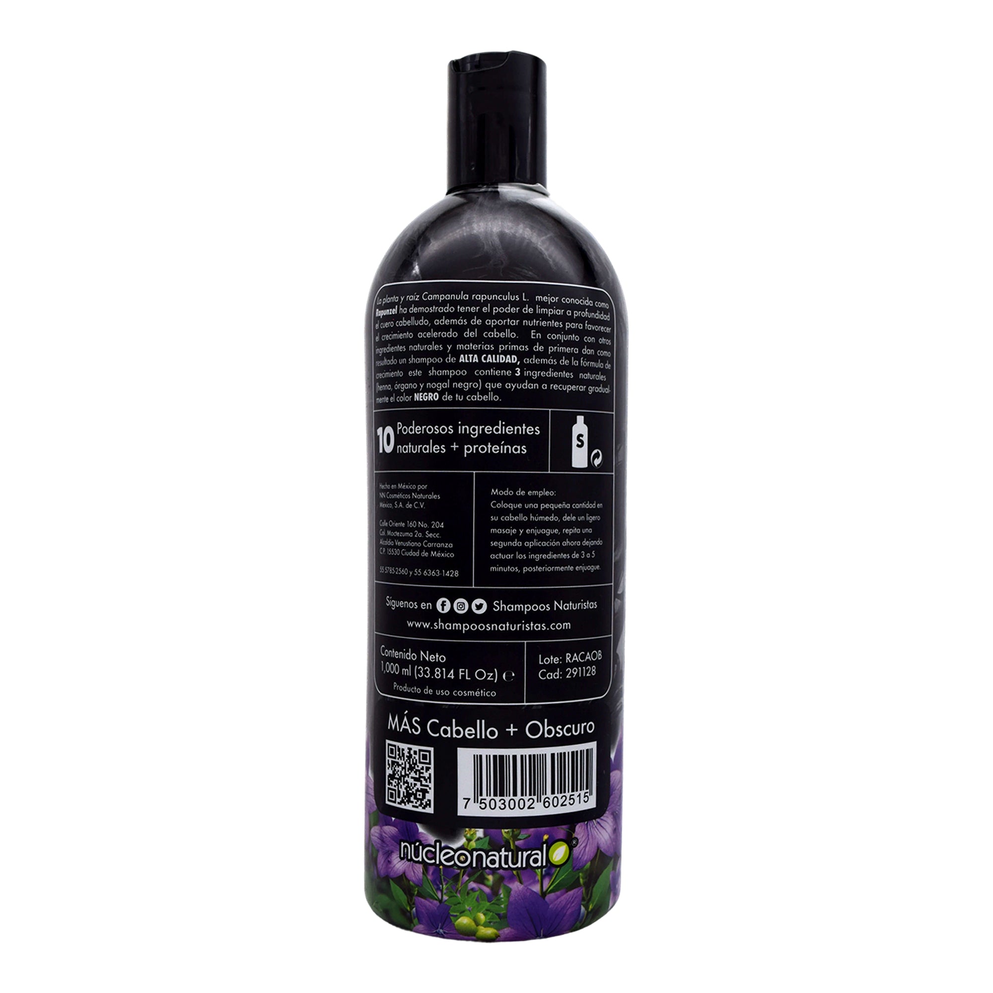 Shampoo Rapunzel Cabello Oscuro 1 L
