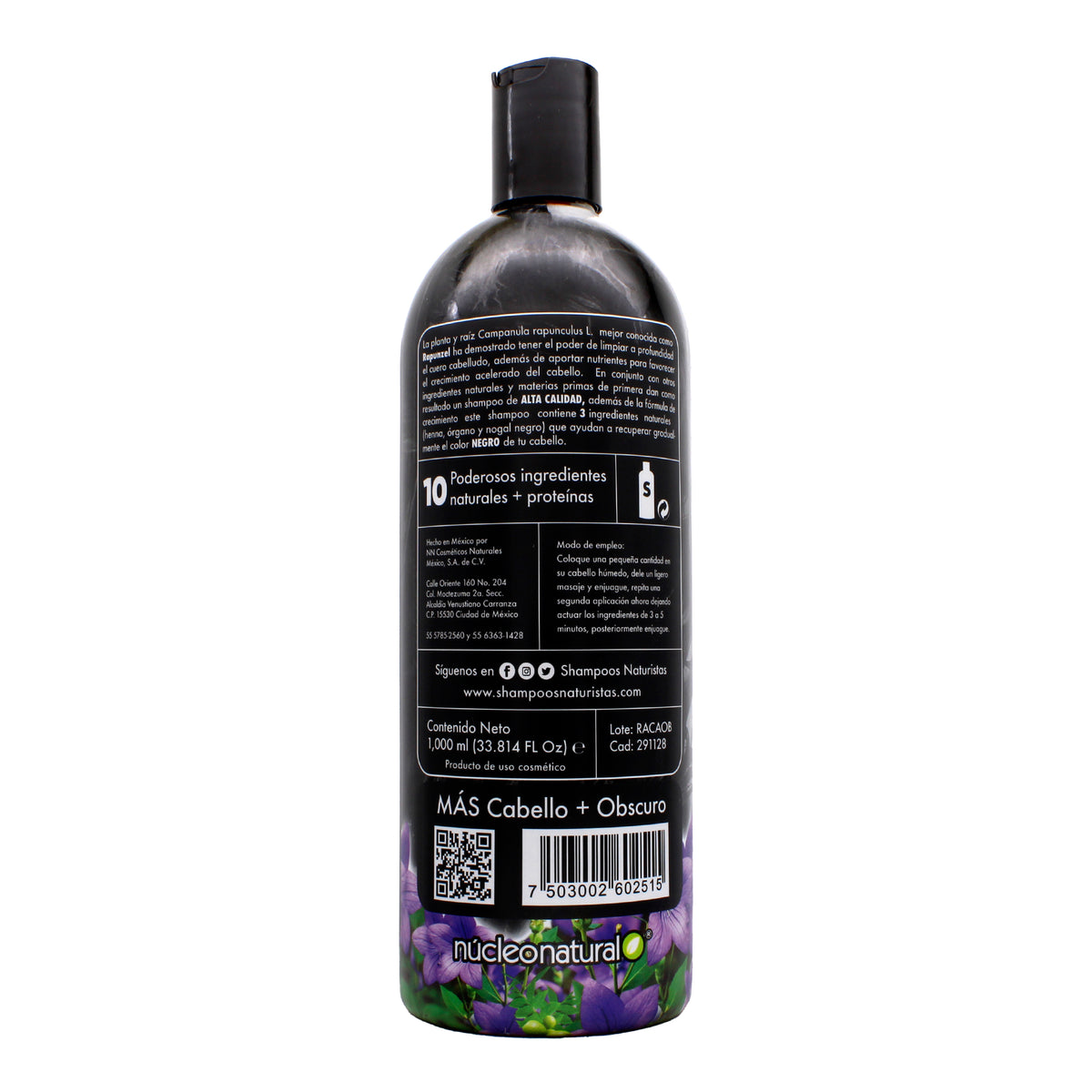 Shampoo Rapunzel Cabello Oscuro 1 L