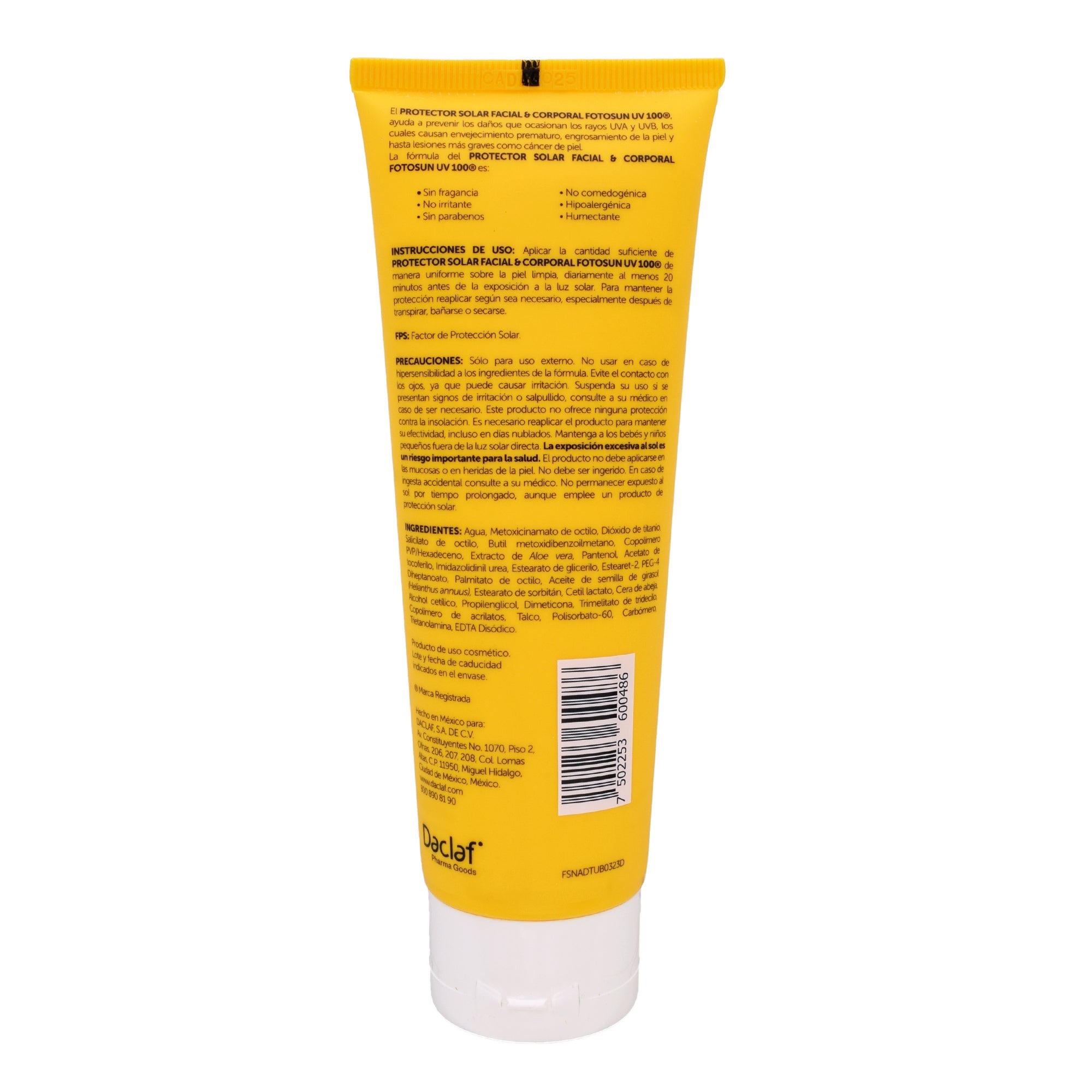 Protector Solar 50 125 Ml