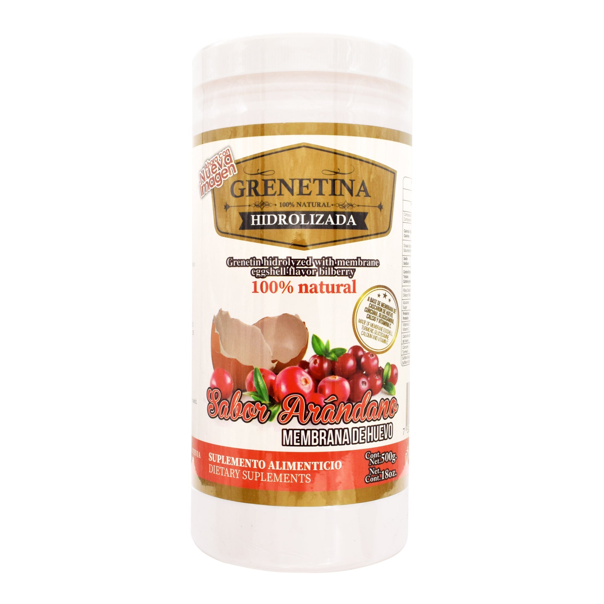 Grene Hidrolizada C/ Membrana De Hvo Sabor Arandano 500 G