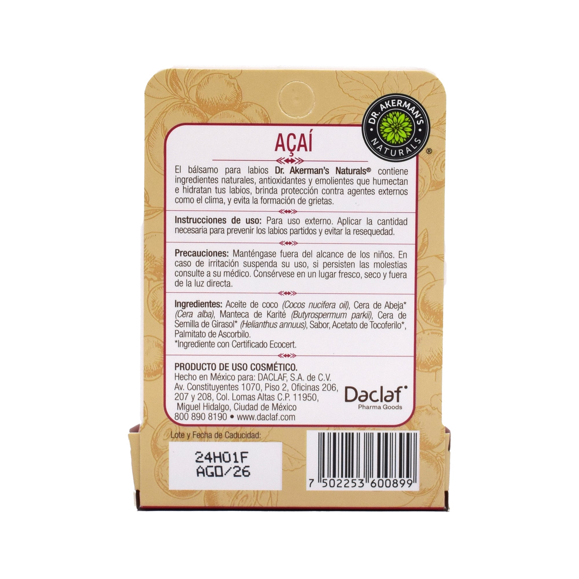 Balsamo Labial Acai 4.5 G