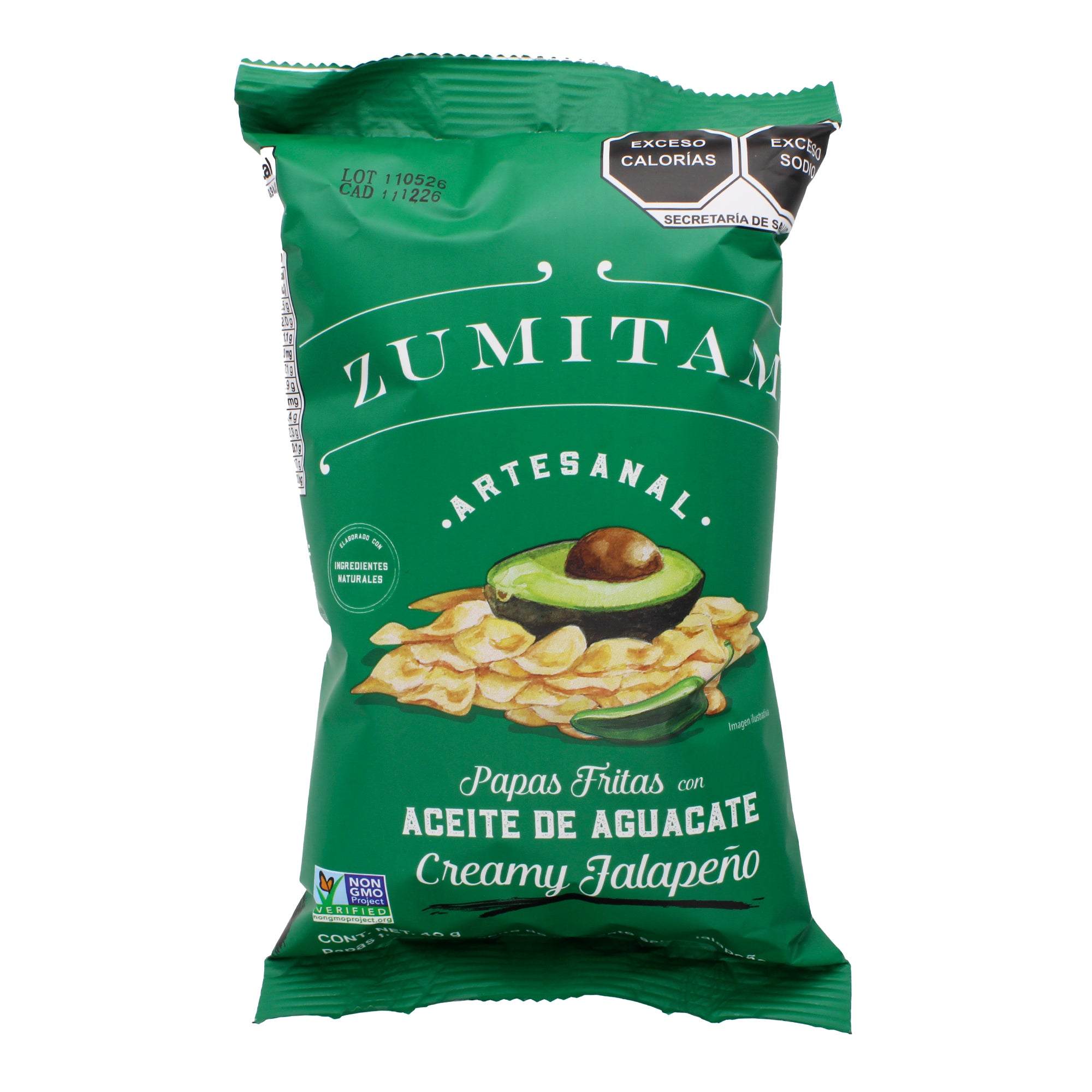 Papas Aceite De Aguacate Creamy Jalapeño 40 G