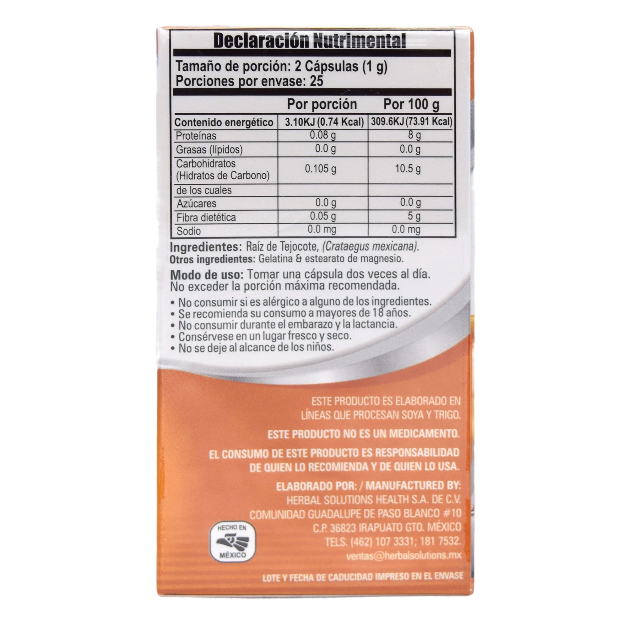 Raiz De Tejocote 50 Cap