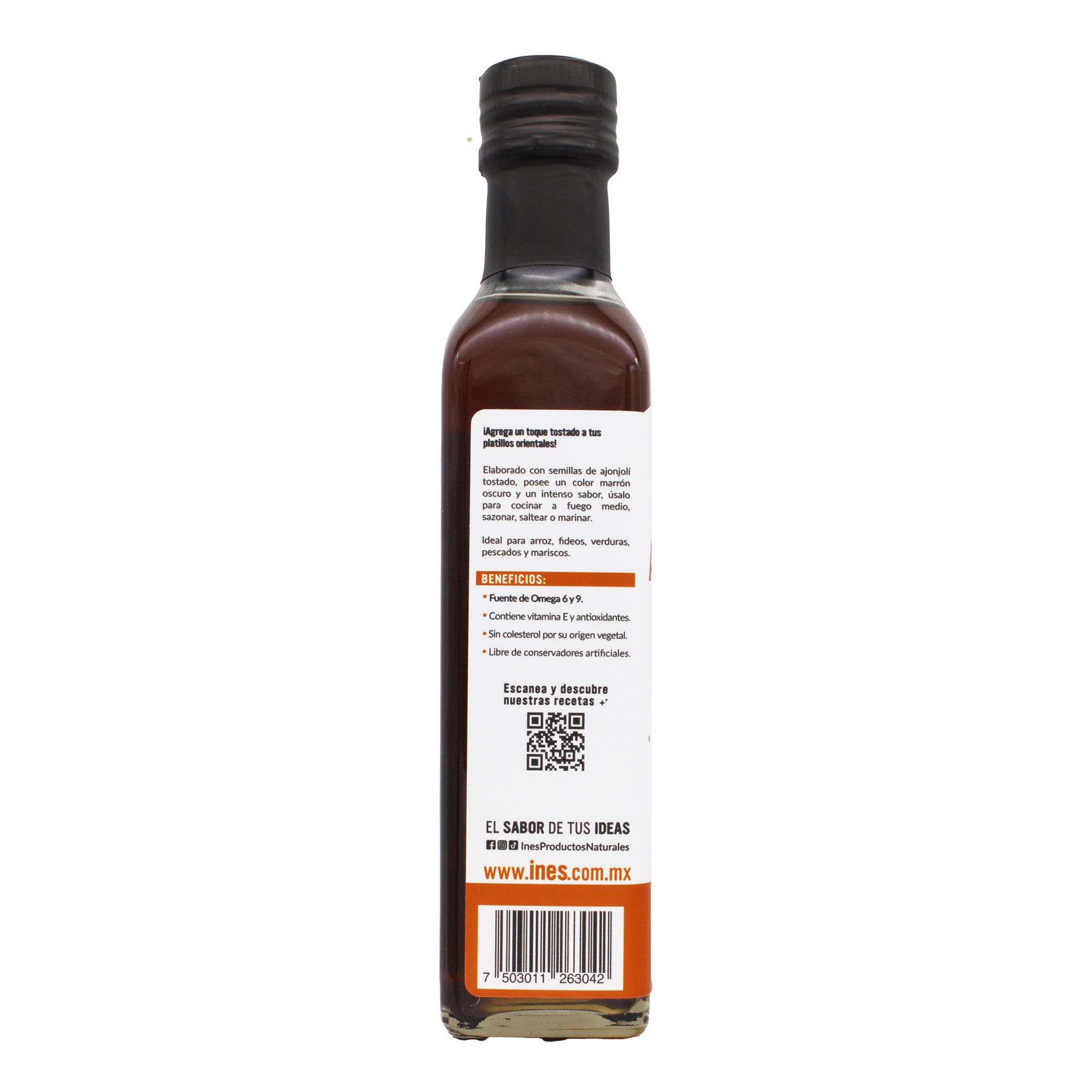 Aceite De Ajonjoli Tostado 250 Ml