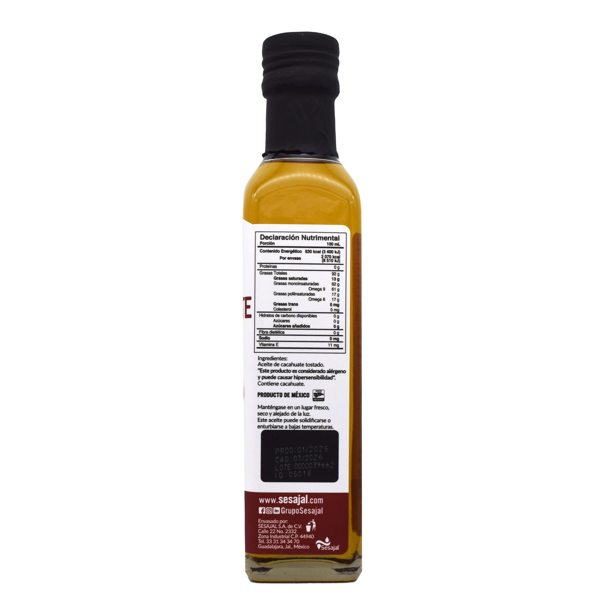 Aceite De Cacahuate 250 Ml